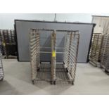 Lot of 4 Double Wide Aluminum Bakery Racks, Dimensions LxWxH: 72x57x69 Measurements are for lot of