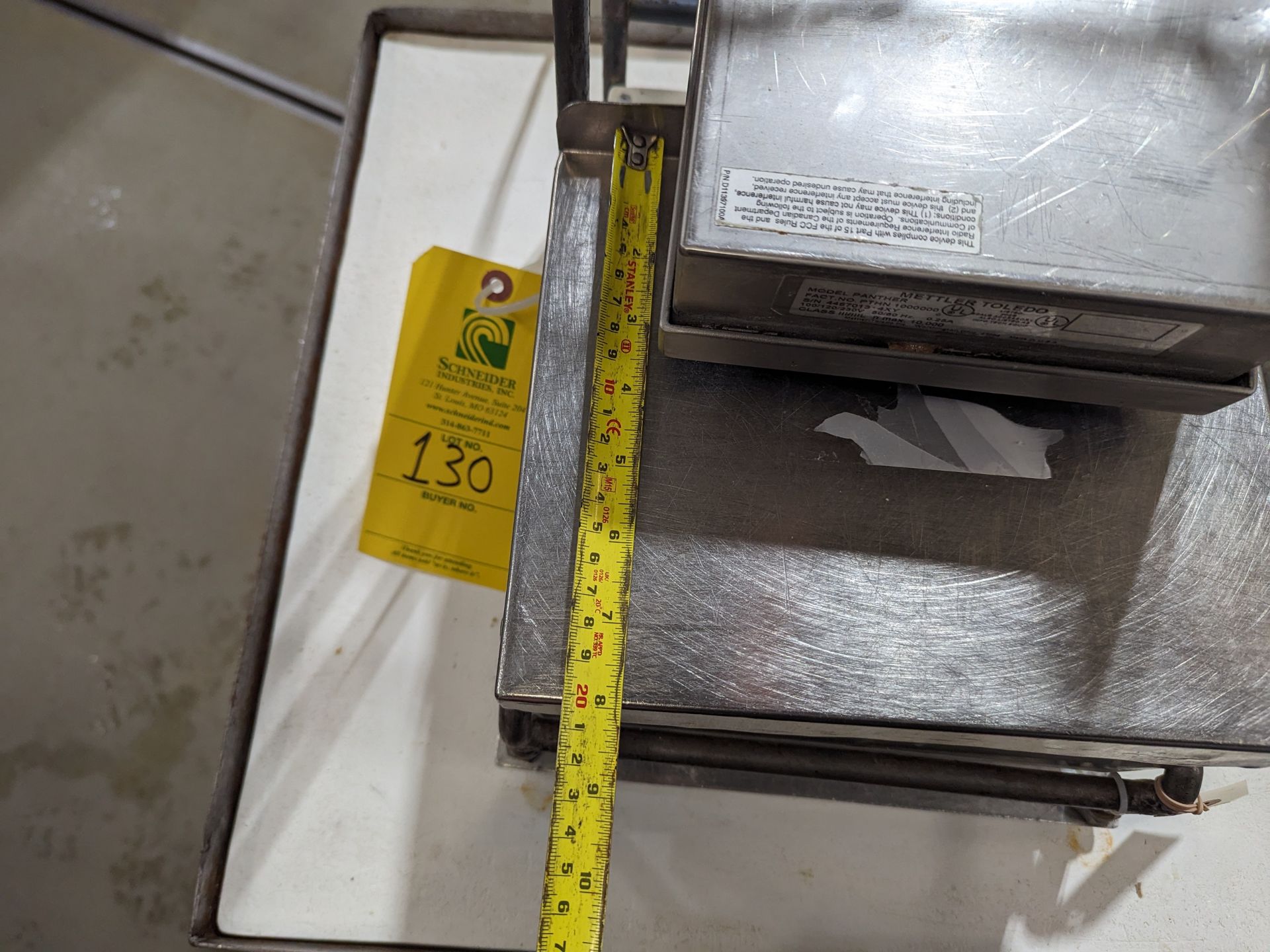 Mettler Toledo Panther 10 x 8 Bench Scale, Dimensions LxWxH: 10x12x19 - Image 5 of 5