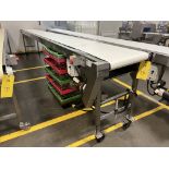 15ft Long Conveyor, Belt width 14.5in. .33HP Motor and DC Speed Drive. Belt 184"L x 14.5W, 188x26x38