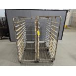 Lot of 4 Double Wide Aluminum Bakery Racks, Dimensions LxWxH: 72x57x69 Measurements are for lot of