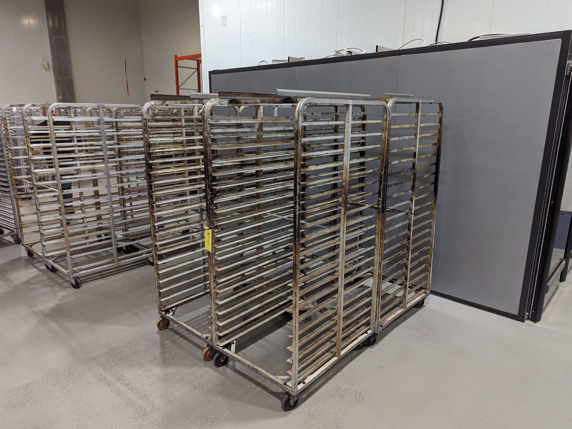 Lot of 4 Double Wide Aluminum Bakery Racks, Dimensions LxWxH: 72x57x69 Measurements are for lot of - Image 3 of 7
