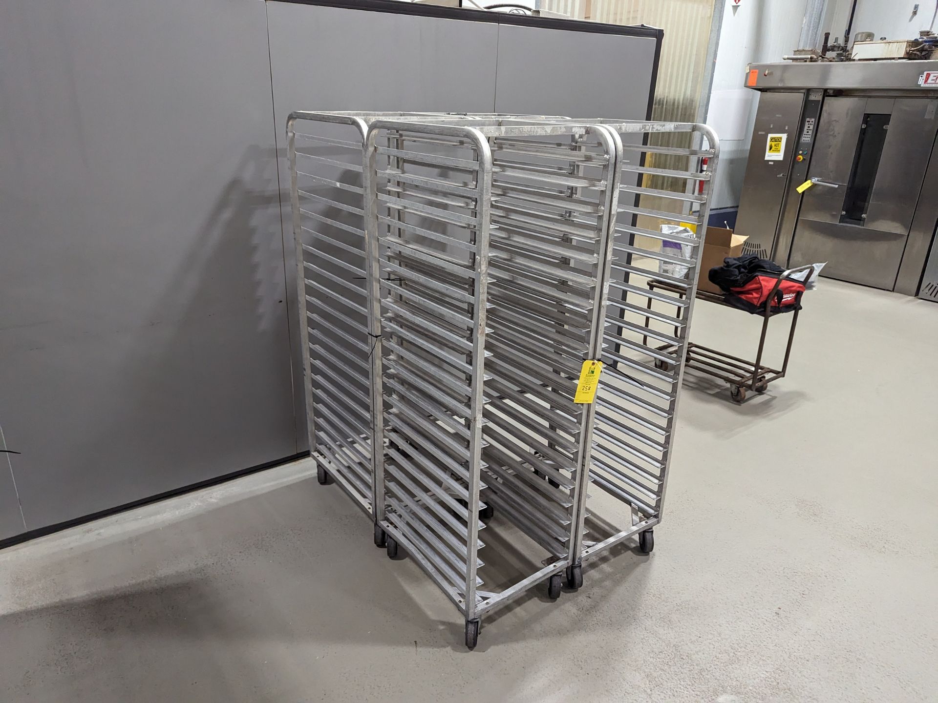 Lot of 4 Single Wide Aluminum Bakery Racks, Dimensions LxWxH: 53x41x69 Measurements are for lot of - Image 3 of 6