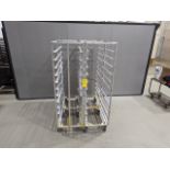 Lot of 4 Single Wide Aluminum Bakery Racks, Dimensions LxWxH: 53x41x69 Measurements are for lot of