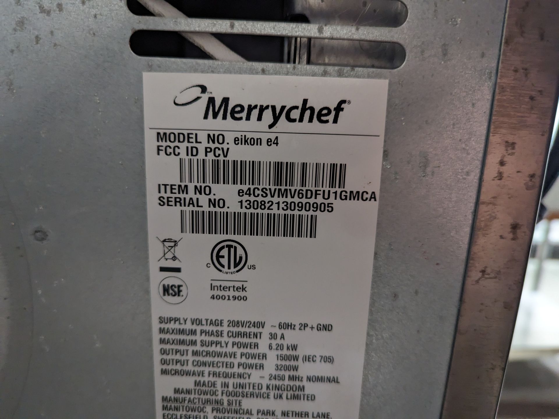 MerryChef Convection Microwave - Image 4 of 5