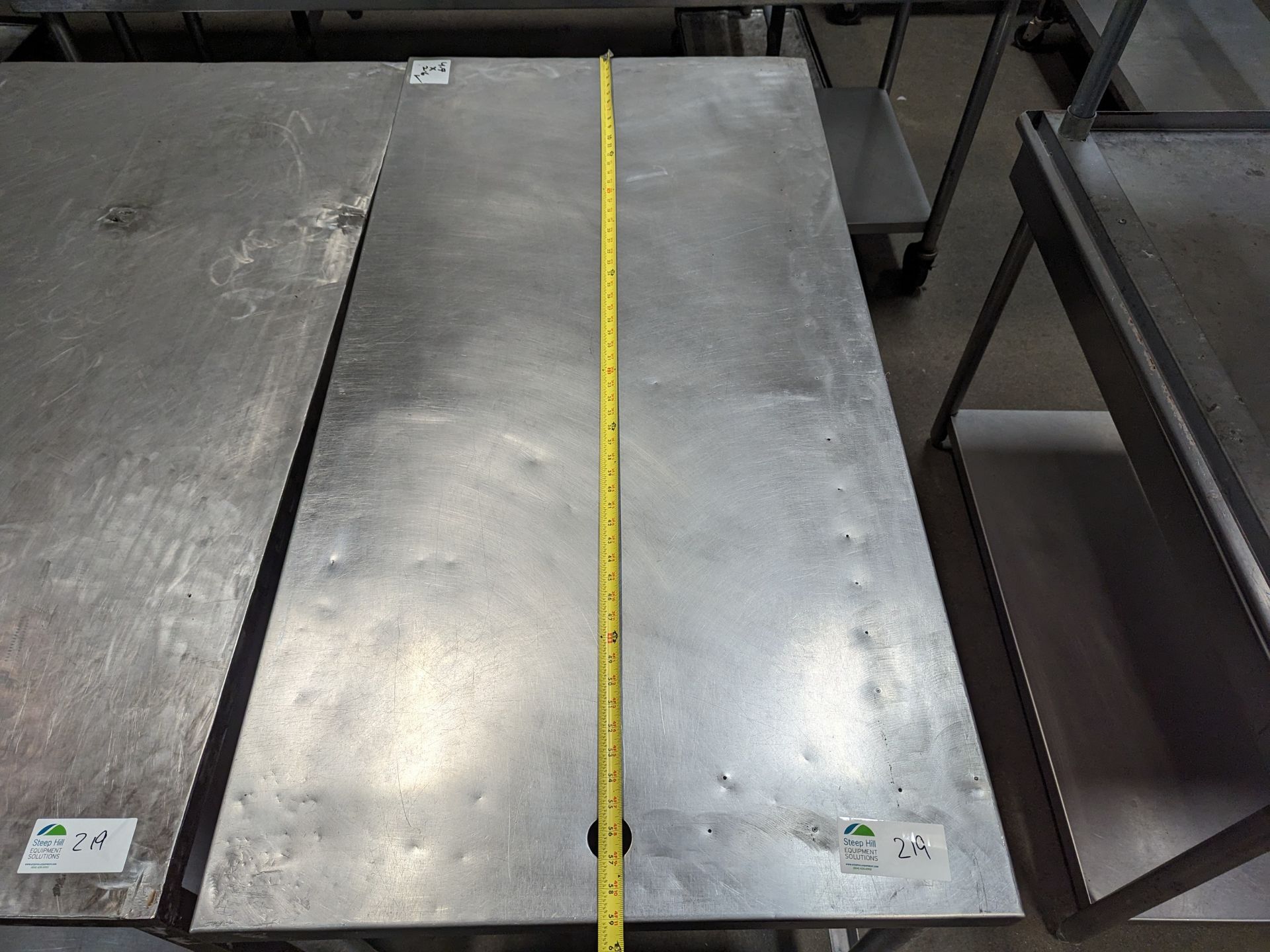 Lot of 2 5ft Long SS Tables, Dimensions LxWxH: 60x32x34 each - Image 3 of 7