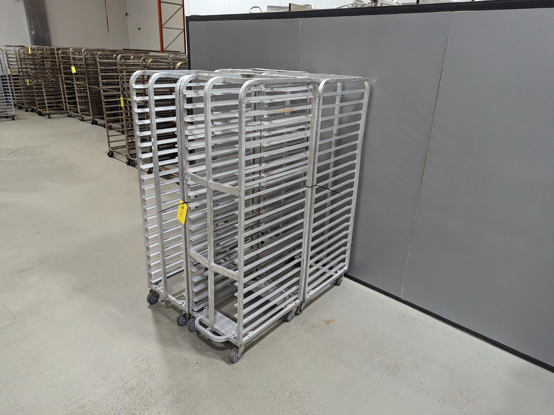 Lot of 4 Single Wide Aluminum Bakery Racks, Dimensions LxWxH: 53x41x69 Measurements are for lot of - Image 2 of 6