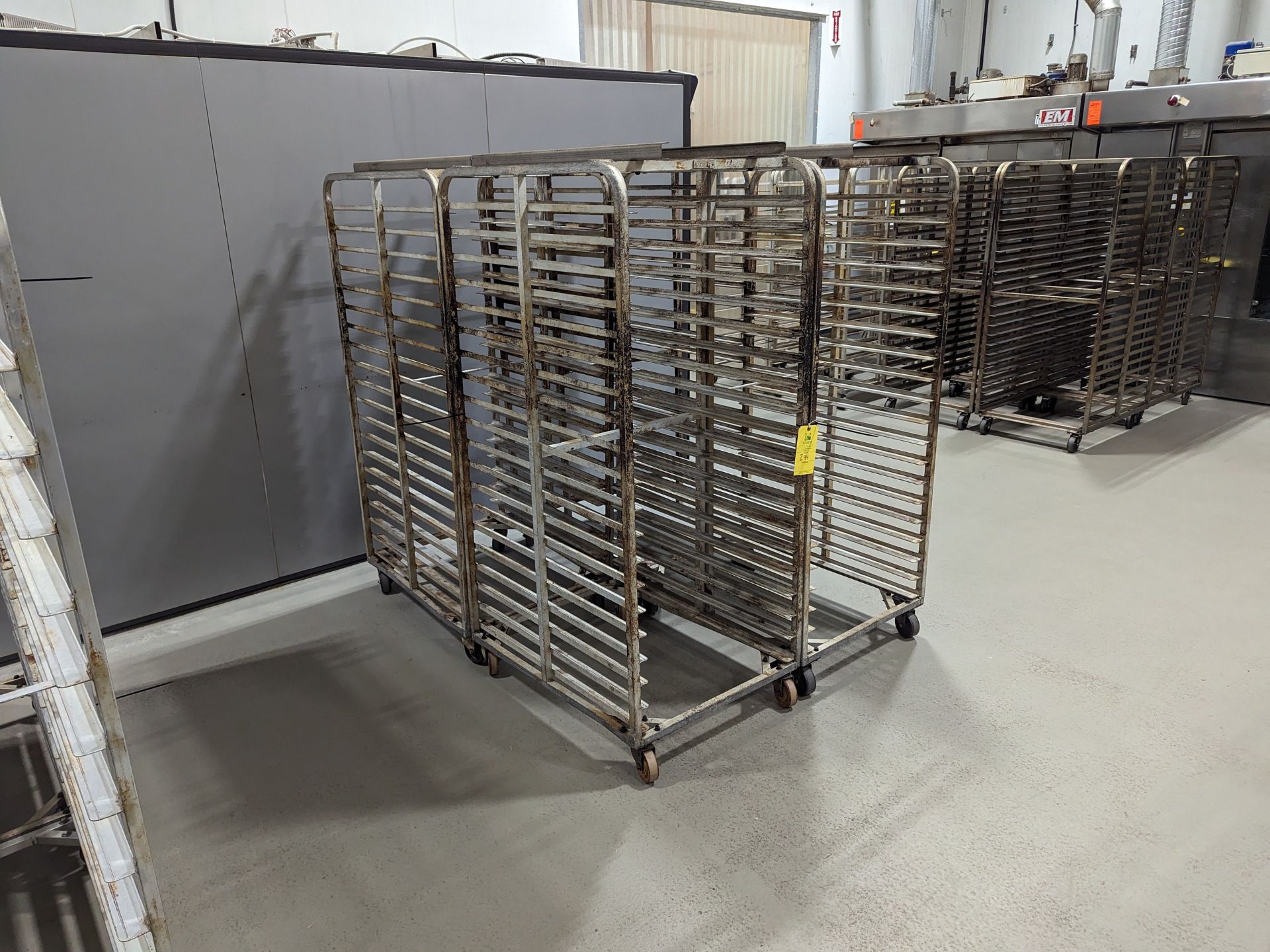 Lot of 4 Double Wide Aluminum Bakery Racks, Dimensions LxWxH: 72x57x69 Measurements are for lot of - Image 2 of 7