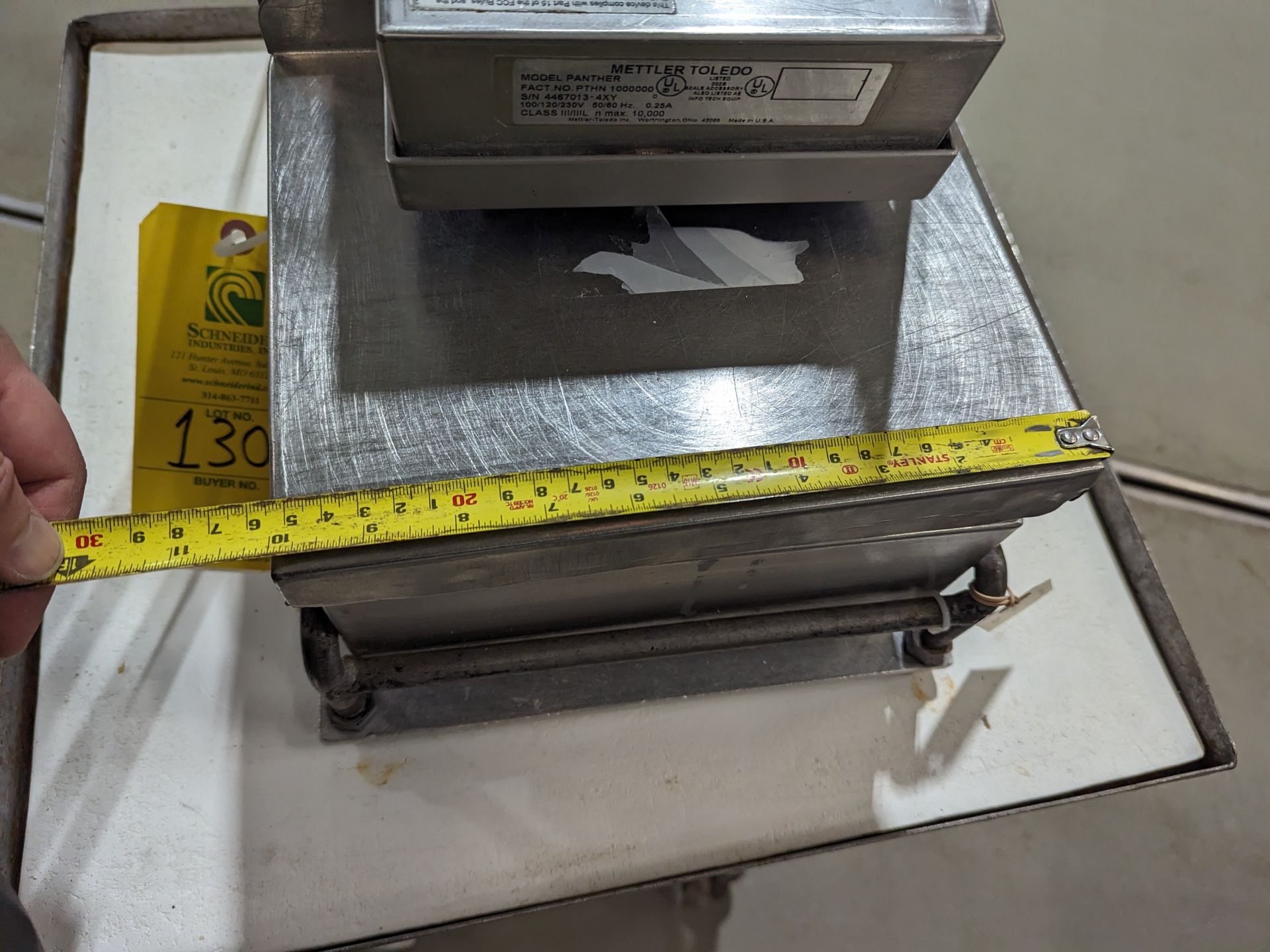 Mettler Toledo Panther 10 x 8 Bench Scale, Dimensions LxWxH: 10x12x19 - Image 4 of 5