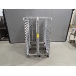 Lot of 4 Single Wide Aluminum Bakery Racks, Dimensions LxWxH: 53x41x69 Measurements are for lot of