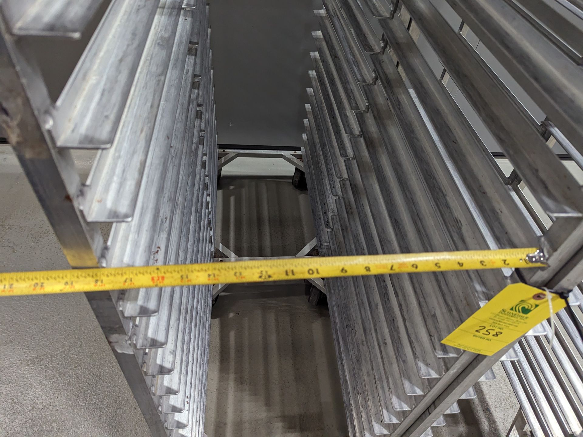 Lot of 4 Single Wide Aluminum Bakery Racks, Dimensions LxWxH: 53x41x69 Measurements are for lot of - Image 5 of 6