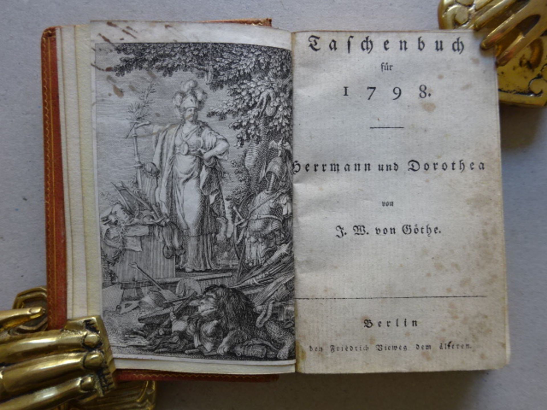 Goethe - Taschenbuch 1798 u. 1804 - Image 2 of 8