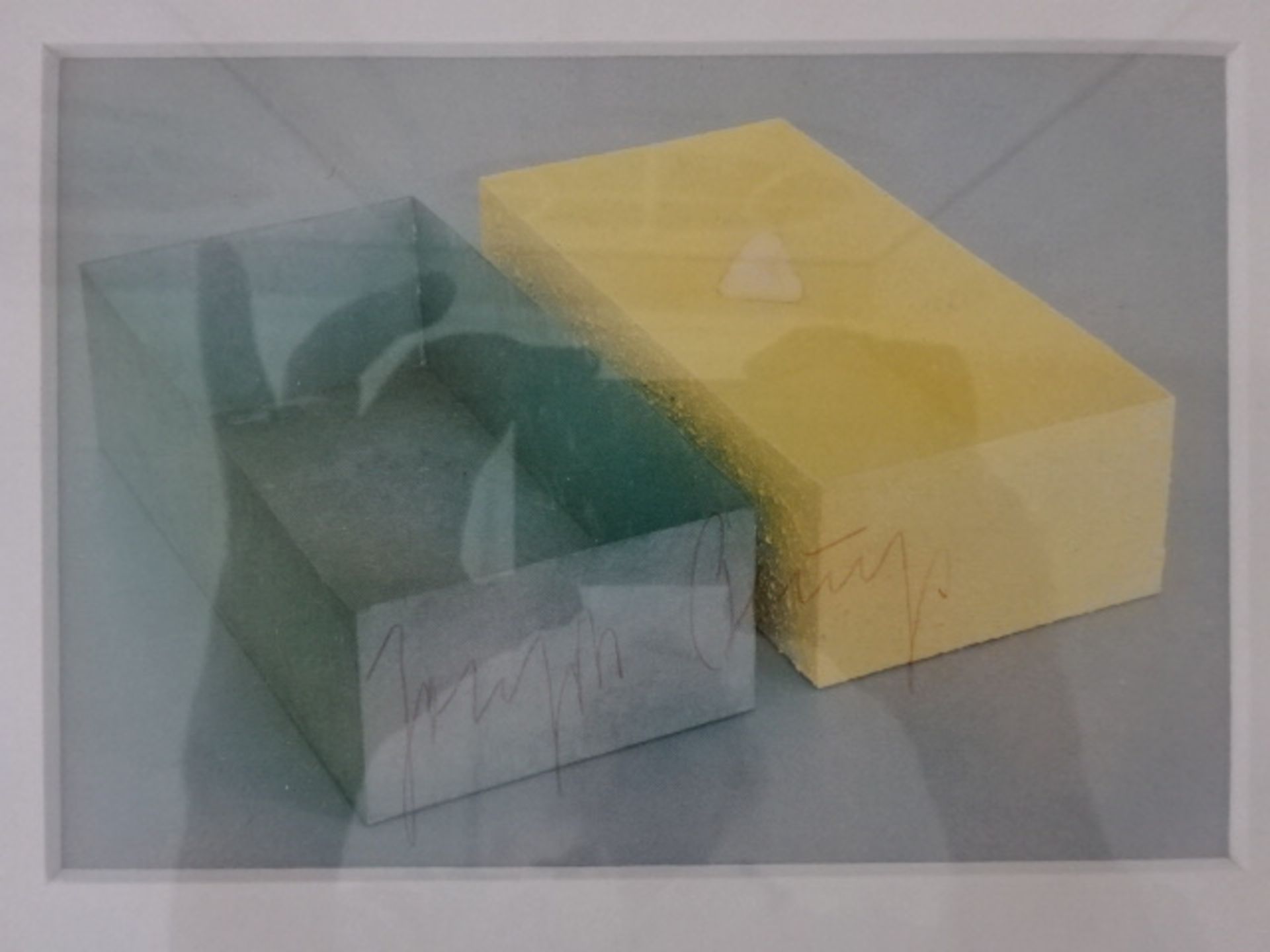 Beuys - 3 sign. Postkarten, gerahmt - Image 4 of 4