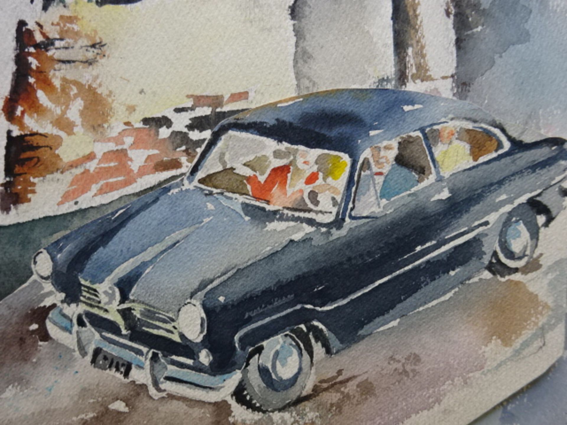 Ford - Konvolut Aquarelle + Prospekte