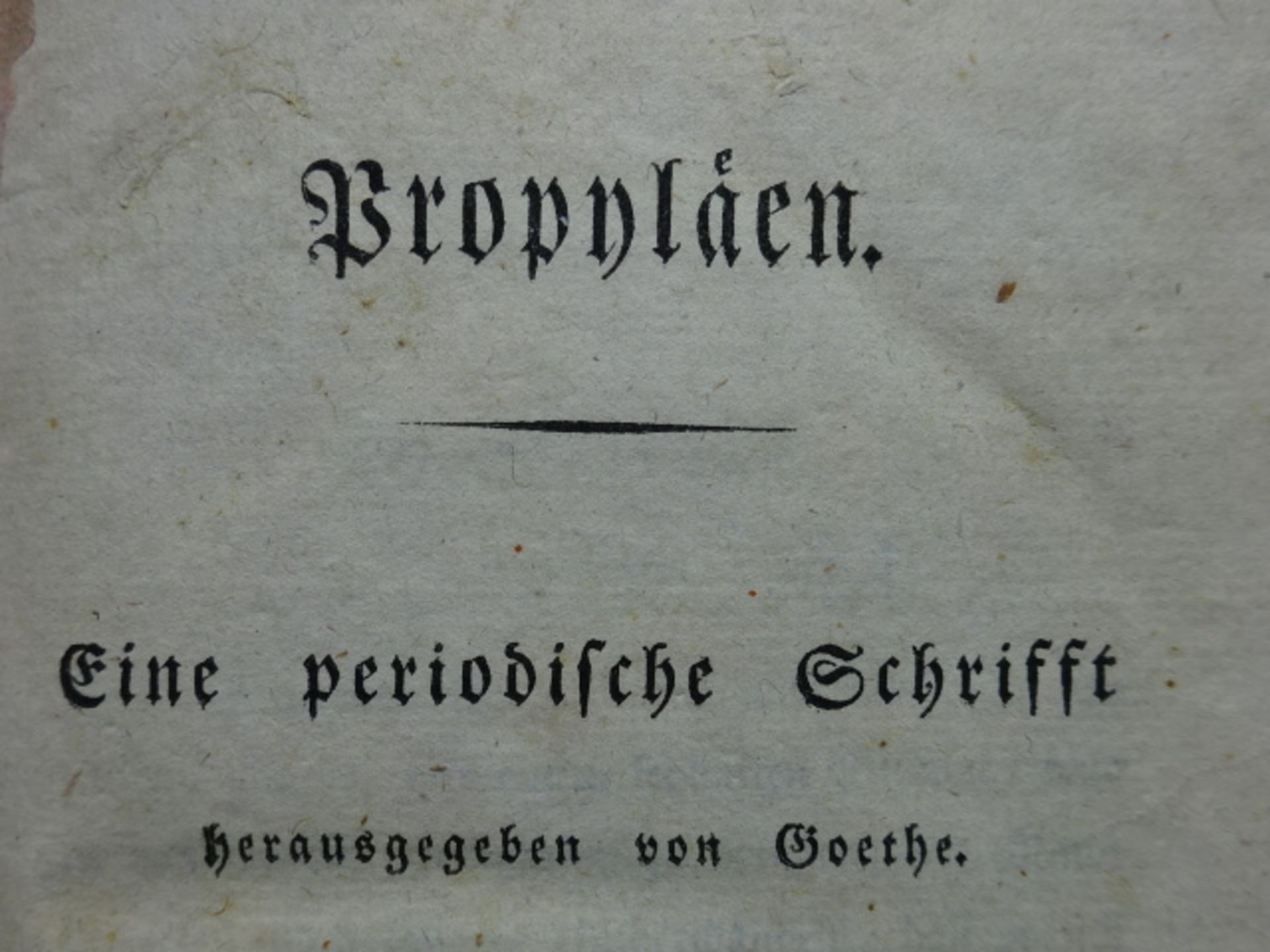 Goethe - Propyläen, 4 in 1 Bd.