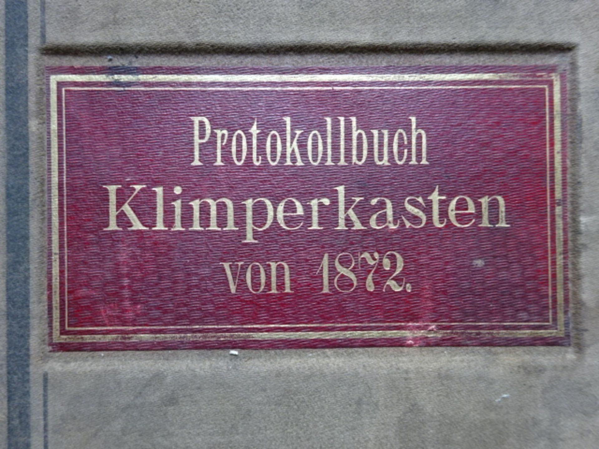 Protokollbuch Klimperkasten Hamburg