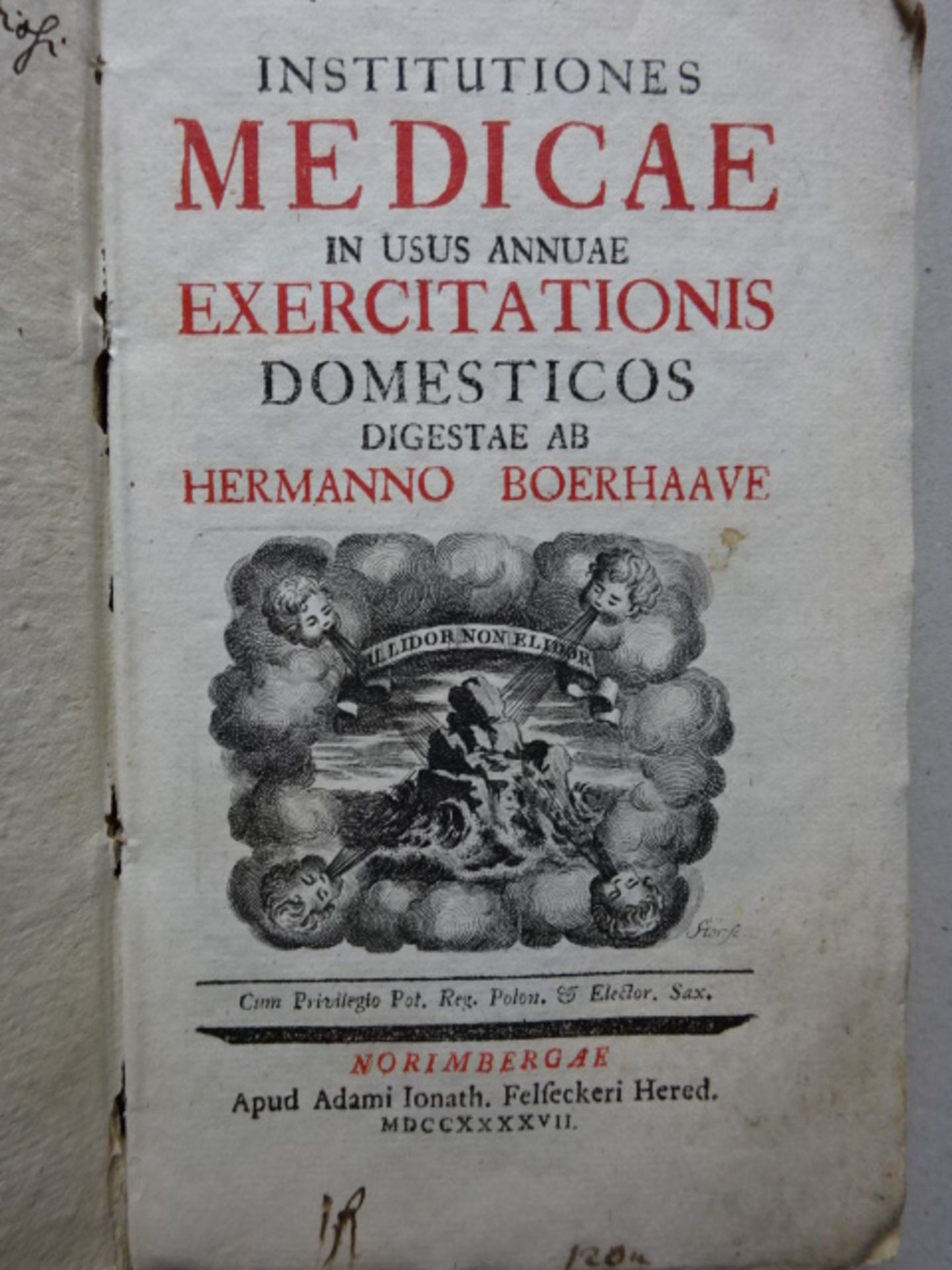 Boerhaave - Institutiones Medicae - Bild 2 aus 5