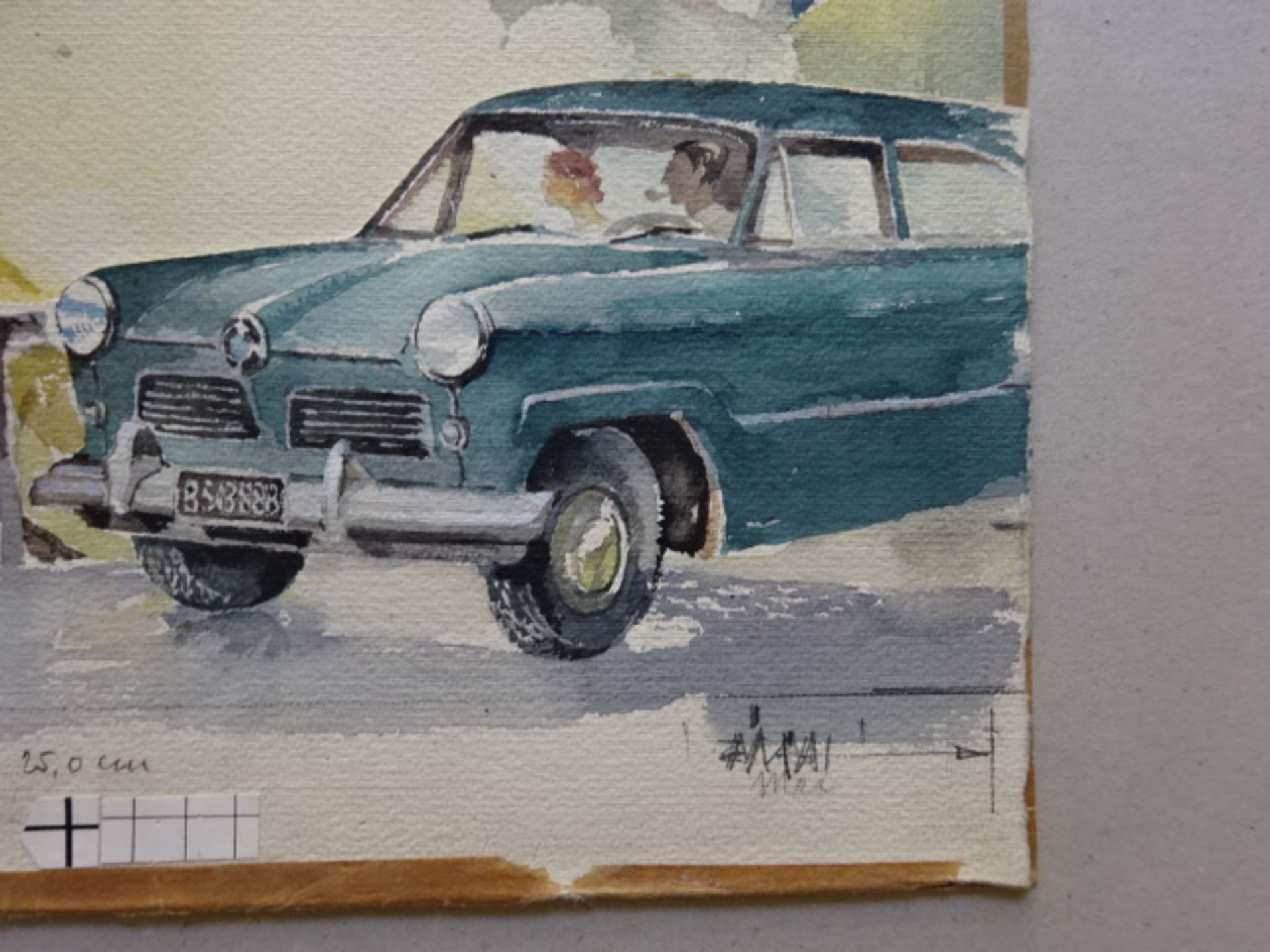 Ford - Konvolut Aquarelle + Prospekte - Image 6 of 10