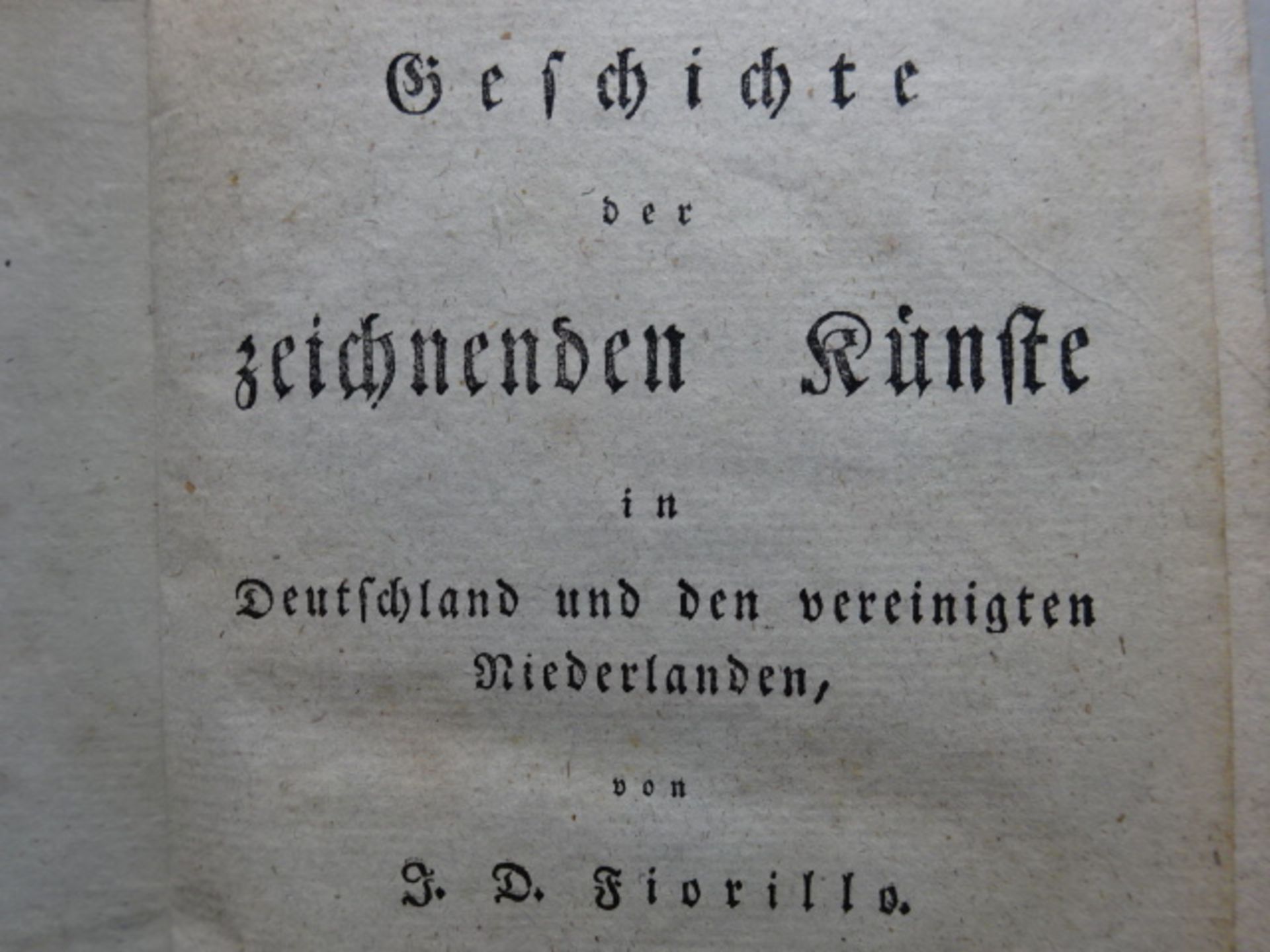 Fiorillo - Geschichte der Künste 9Bde