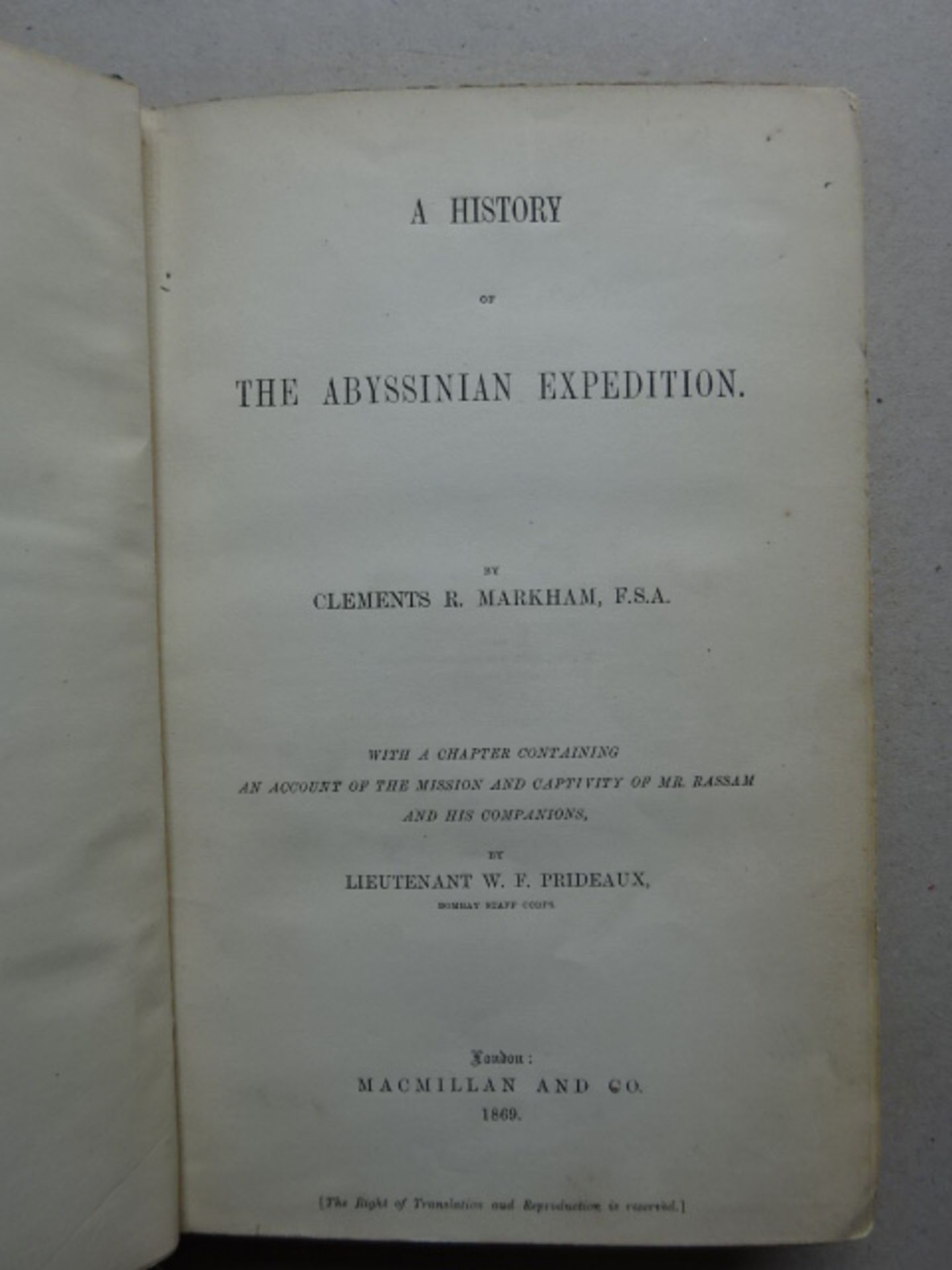 Markham - Abyssinian Expedition - Bild 2 aus 5