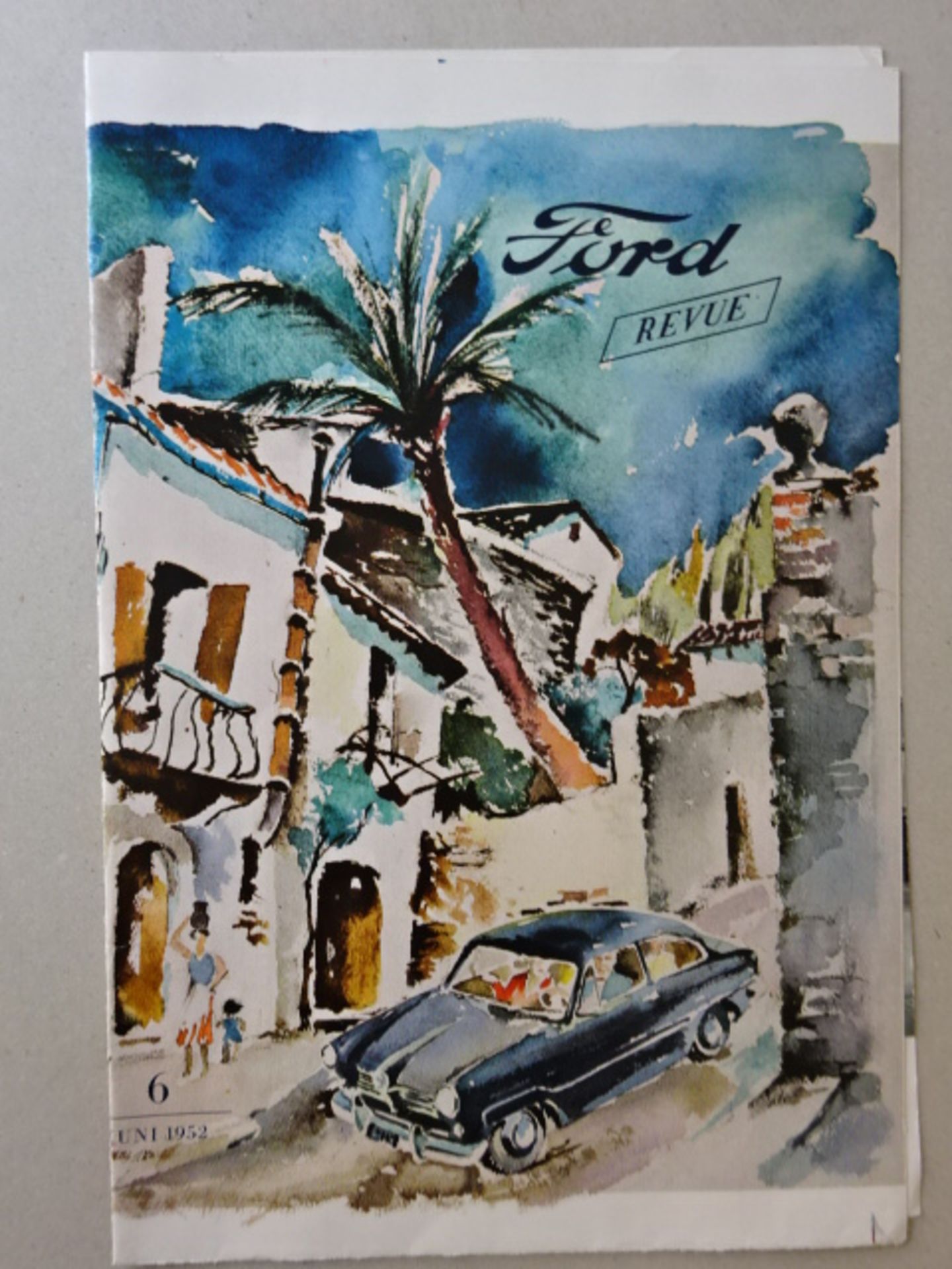 Ford - Konvolut Aquarelle + Prospekte - Image 4 of 10