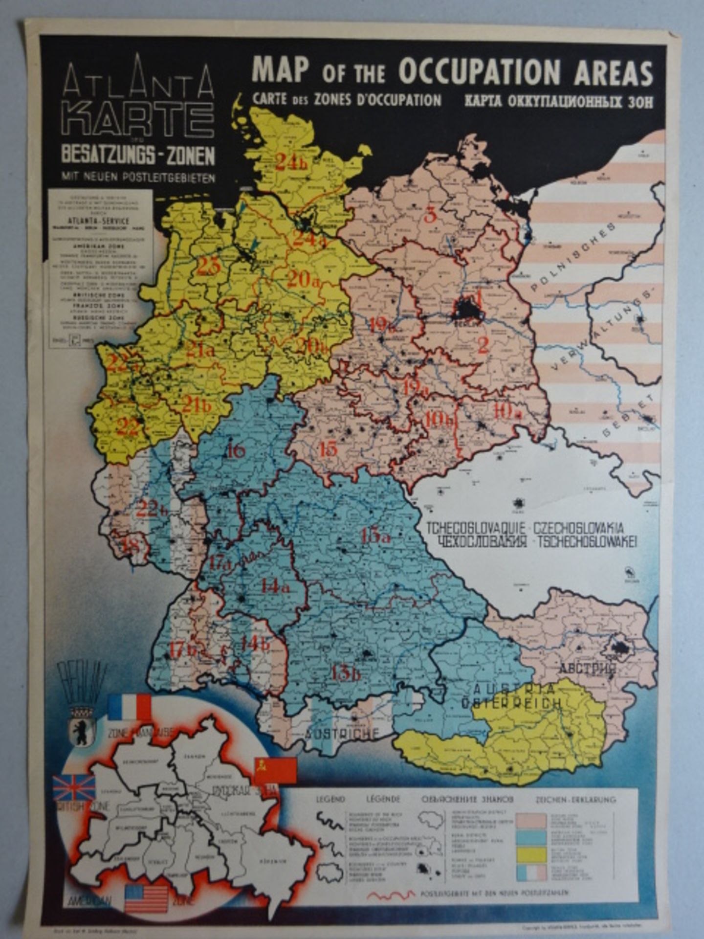 2 Nachkriegsplakate SSW/Postleitgebie