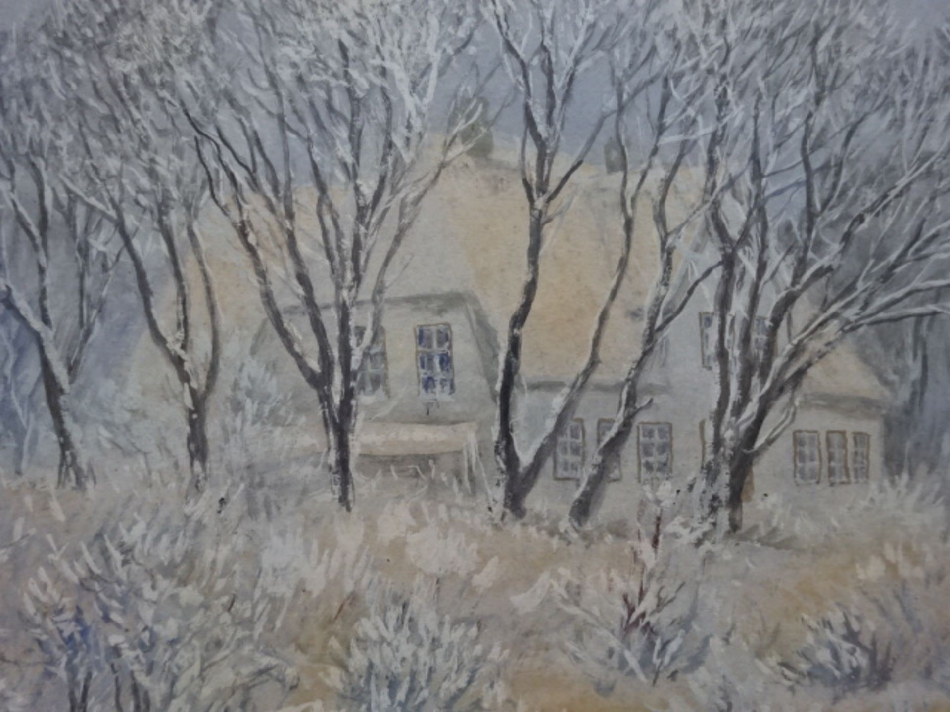 Weidemann - Friesenhaus im Schnee - Image 4 of 5