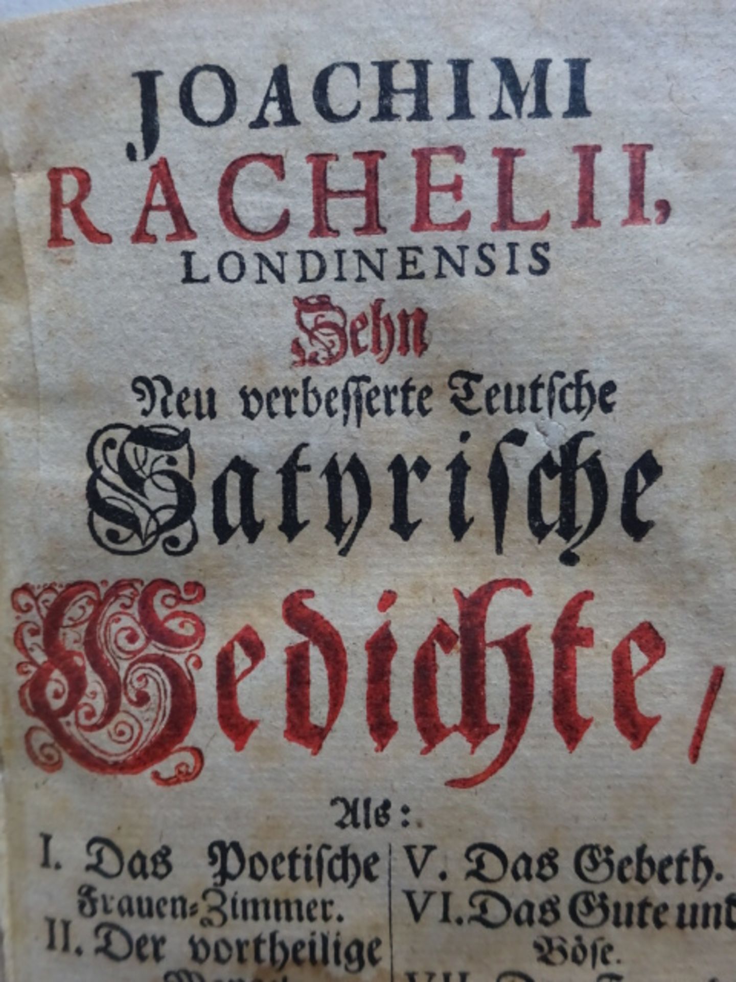 Rachel - Satyrische Gedichte