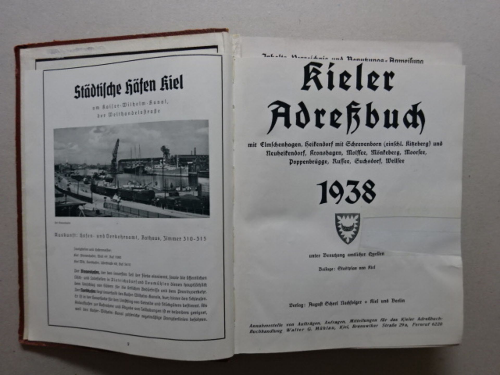 Scherl - Adreßbuch Kiel, 2 Bde. - Bild 3 aus 5