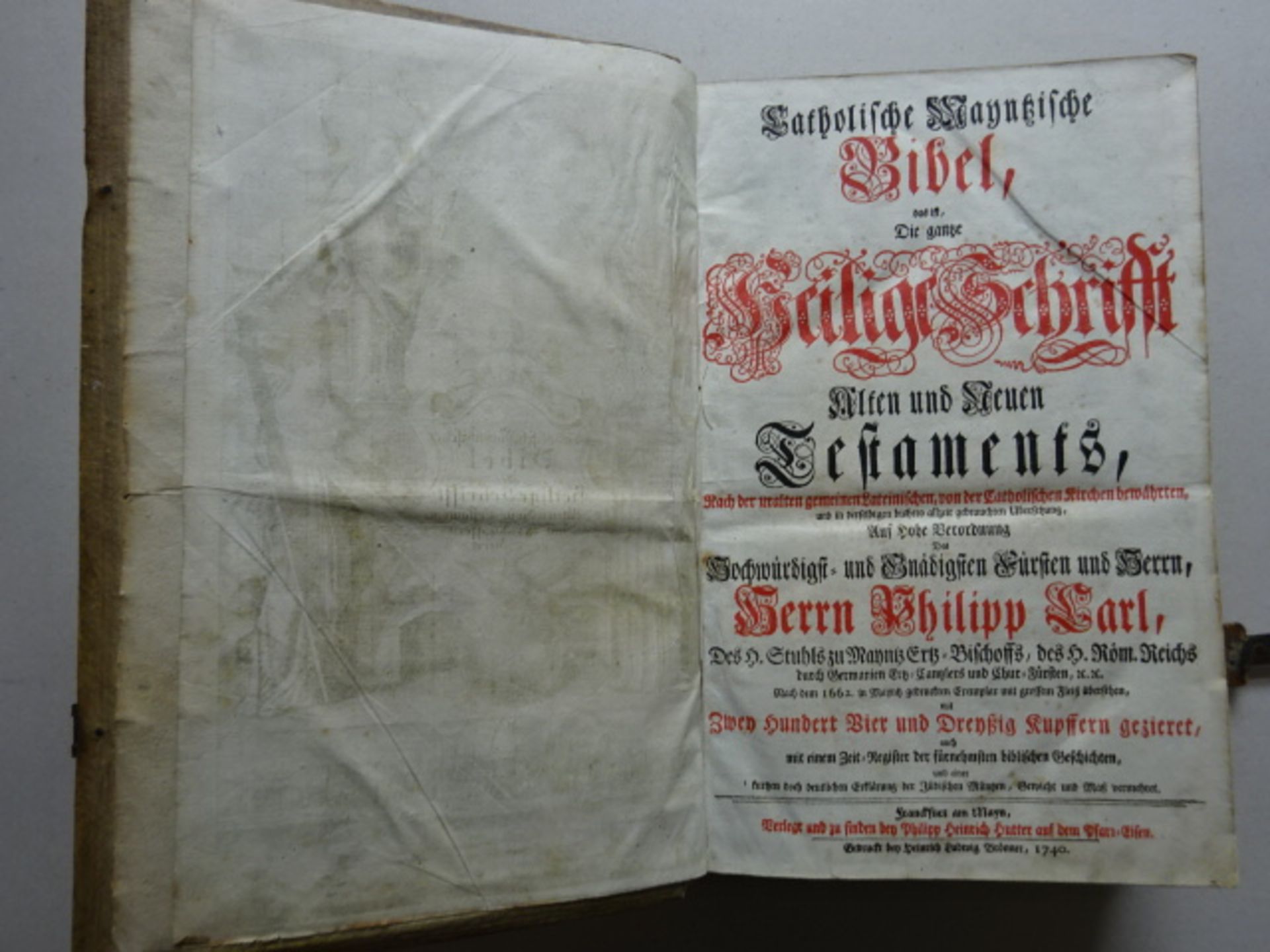 Catholische Mayntzische Bibel, 1740 - Bild 4 aus 10