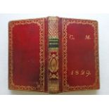 Gesang-Buch 1828 Roter Lederband