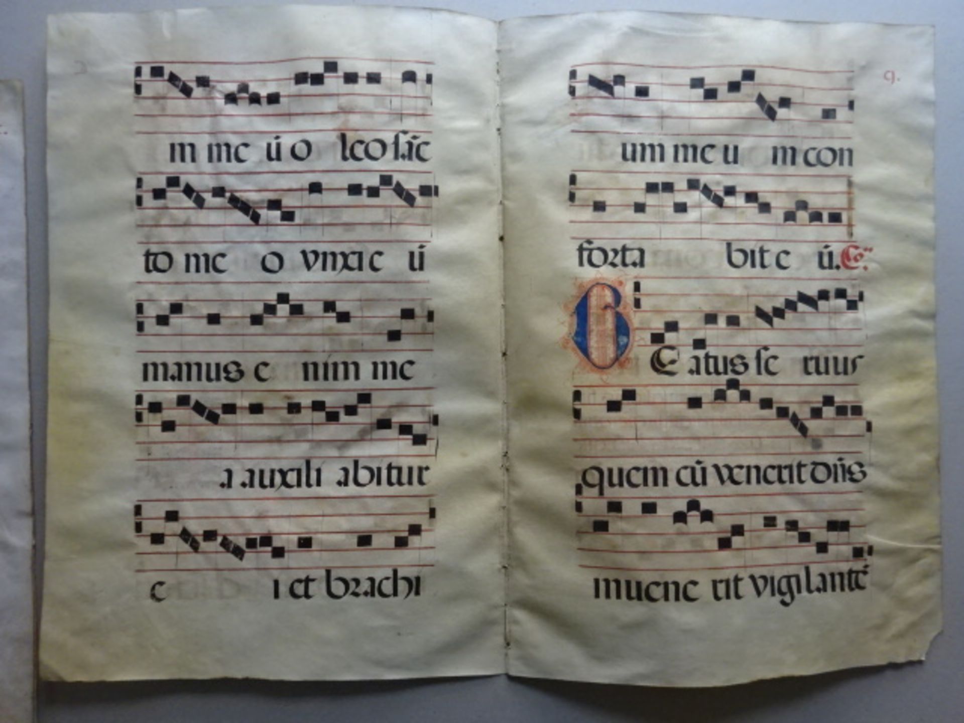 Antiphonar - 2 Choral-Doppelblätter - Bild 3 aus 6