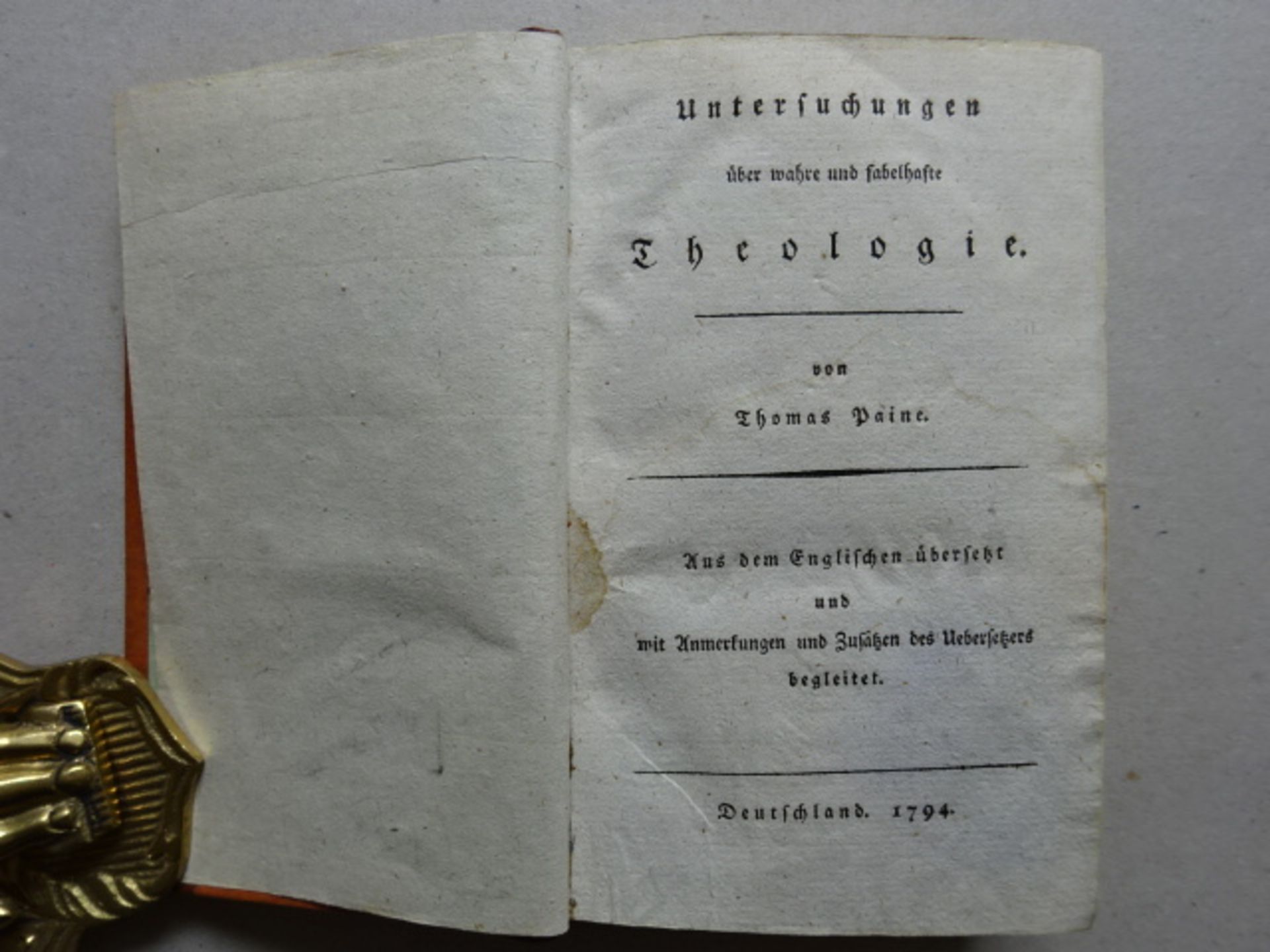 Paine - Wahre u. fabelhafte Theologie - Bild 2 aus 4