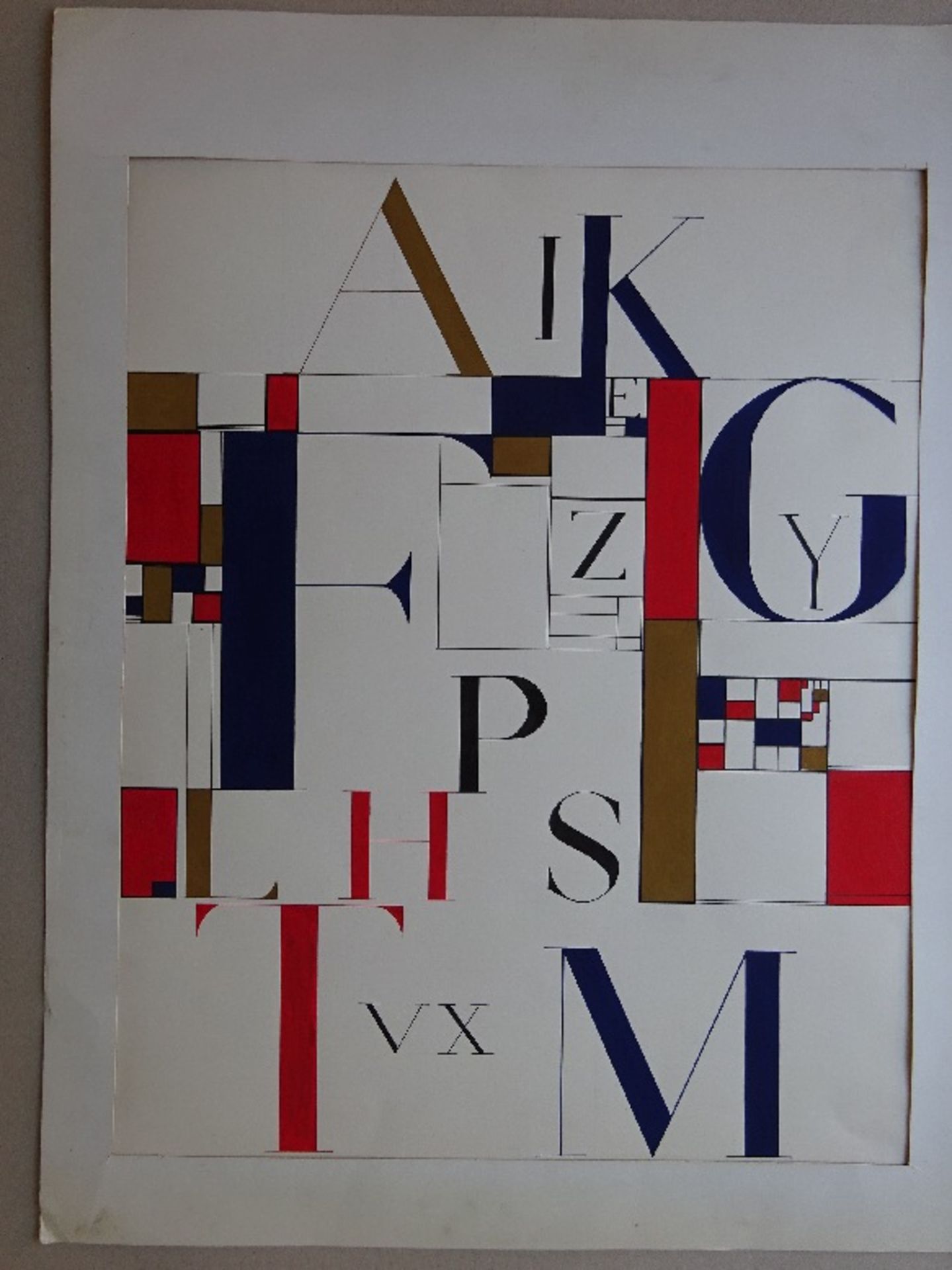 Anonym - Komposition mit Typographie - Image 2 of 3
