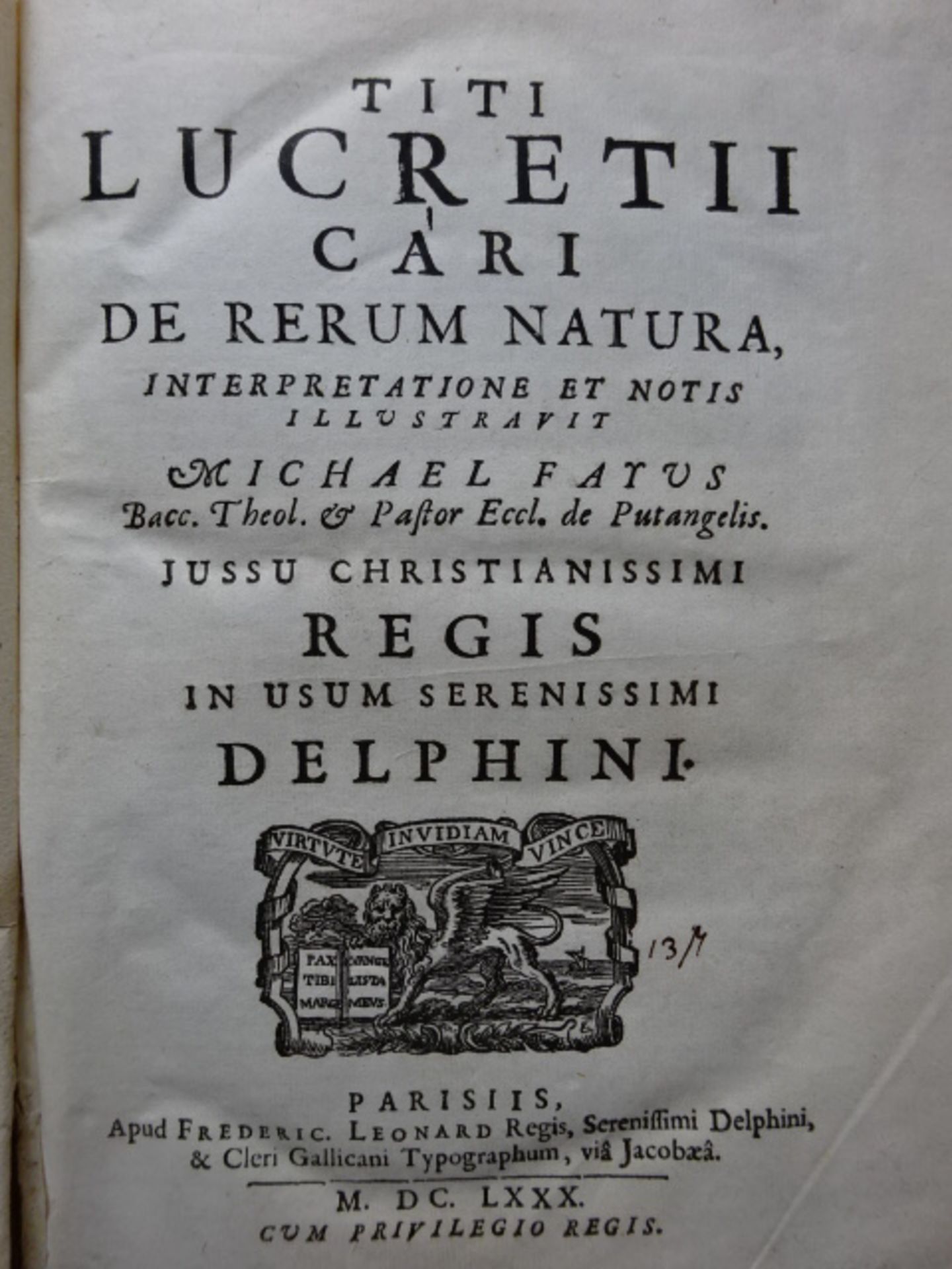 Lucretius Carus - De rerum natura - Bild 2 aus 5