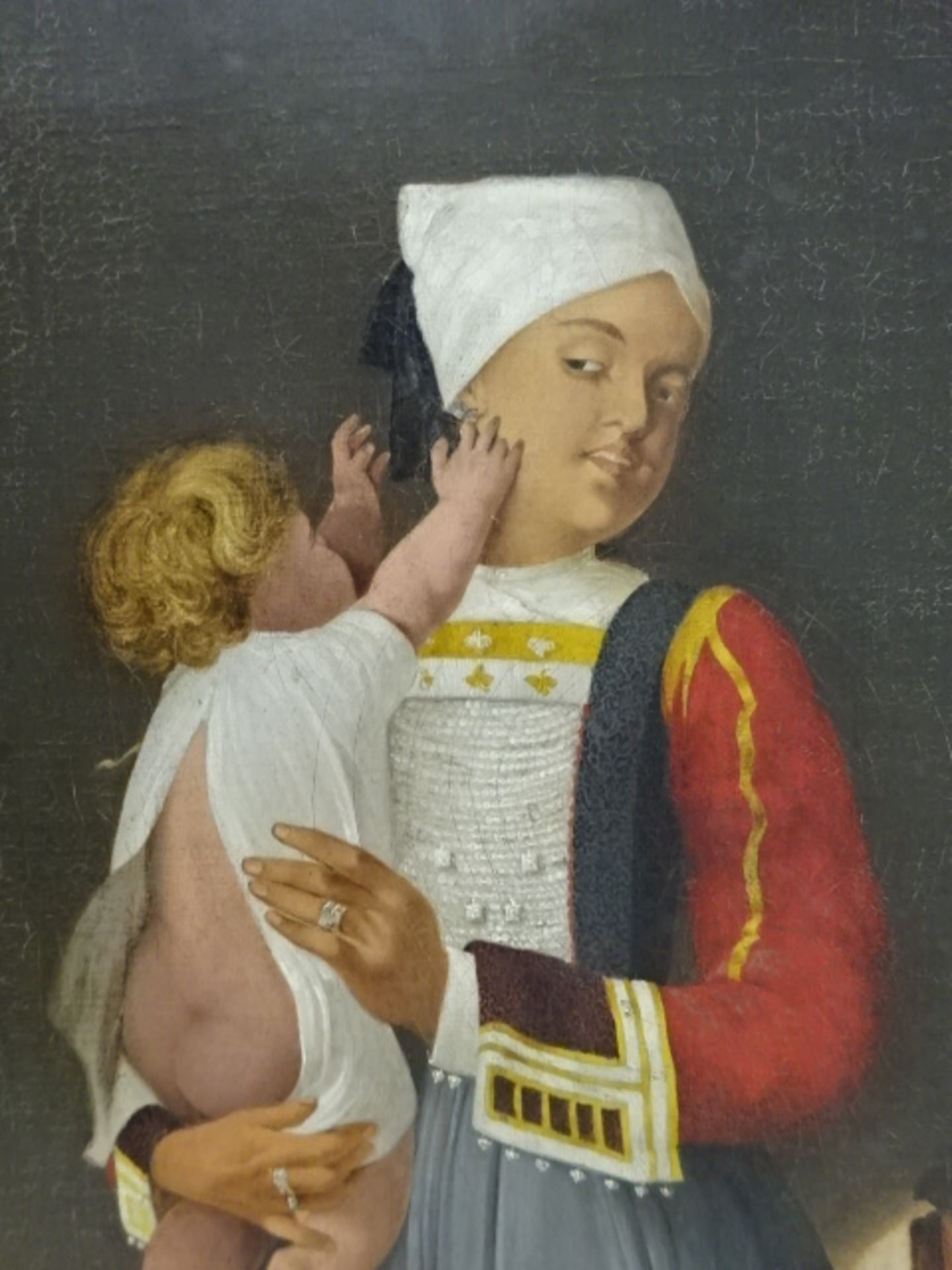 Anonym - Frau in Tracht mit Kind