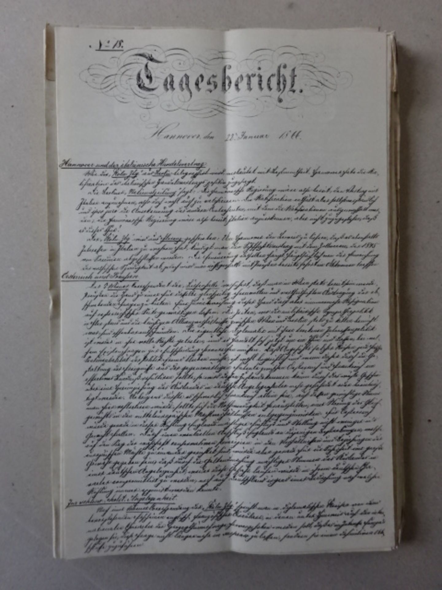 Tagesberichte Hannover 1865/66 - Bild 6 aus 12