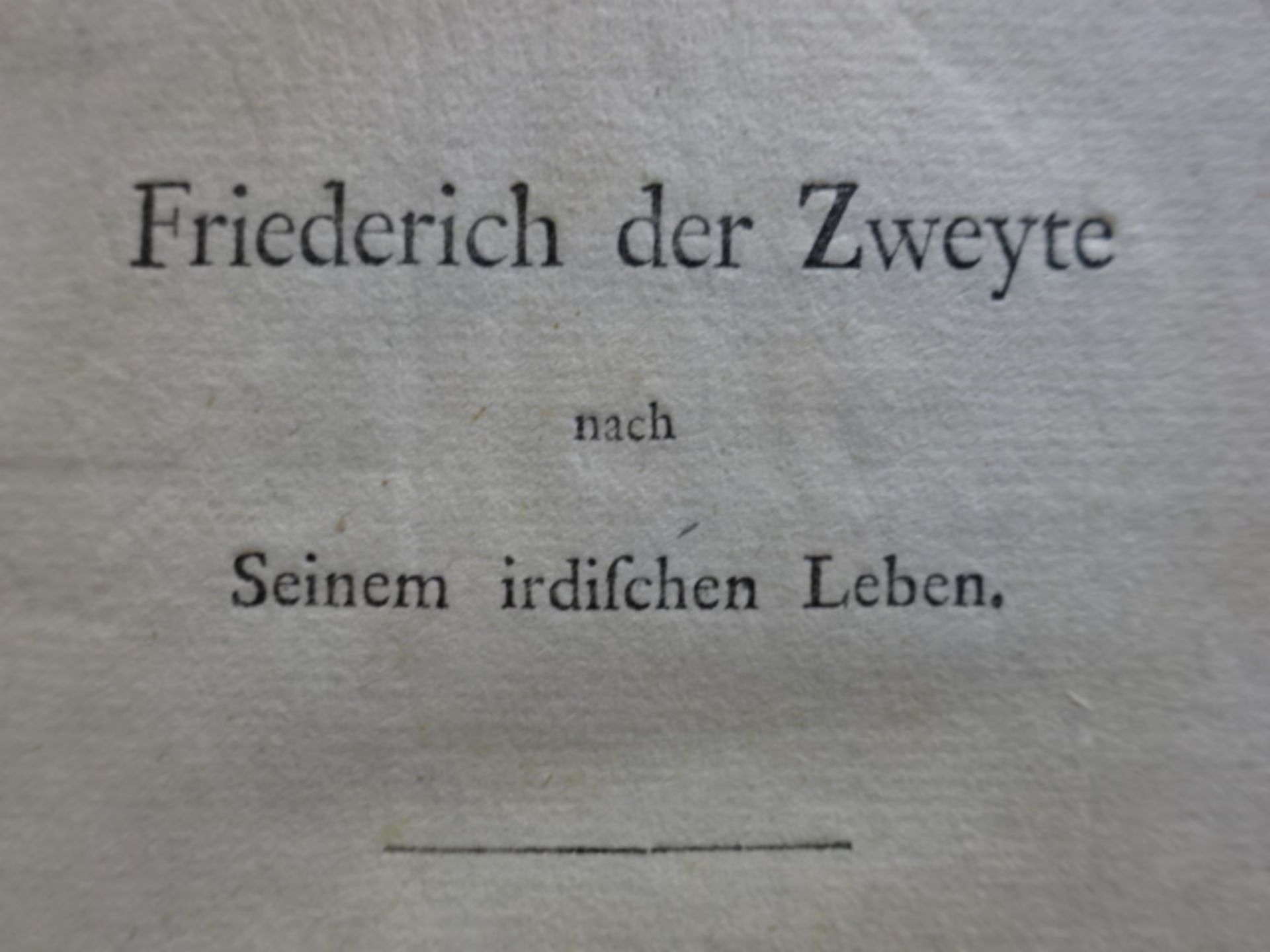 Gleim - Friedrich der Zweyte