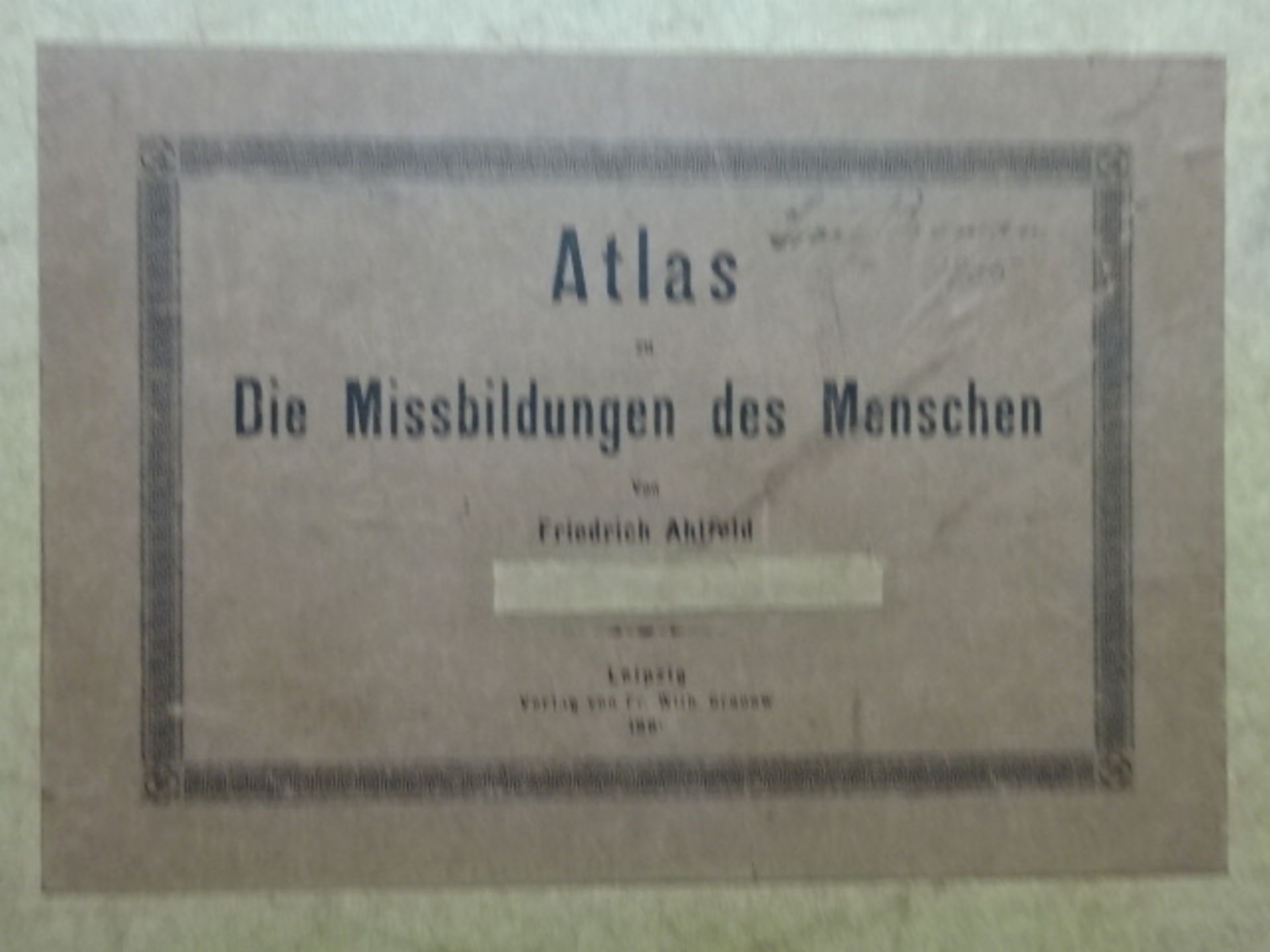 Ahlfeld - Atlas Missbildungen - Image 5 of 6