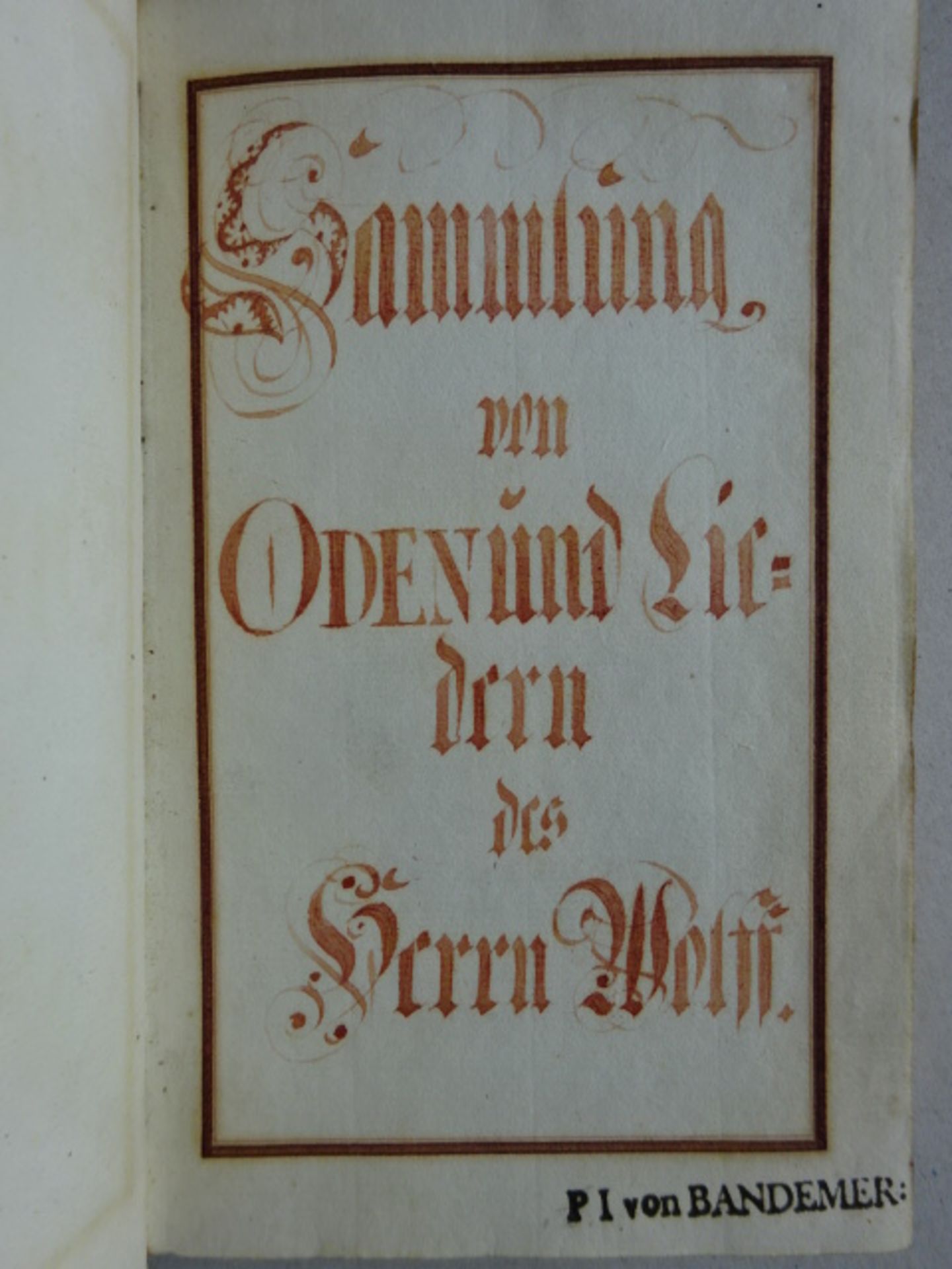 Bandemer - Sammlung von Oden