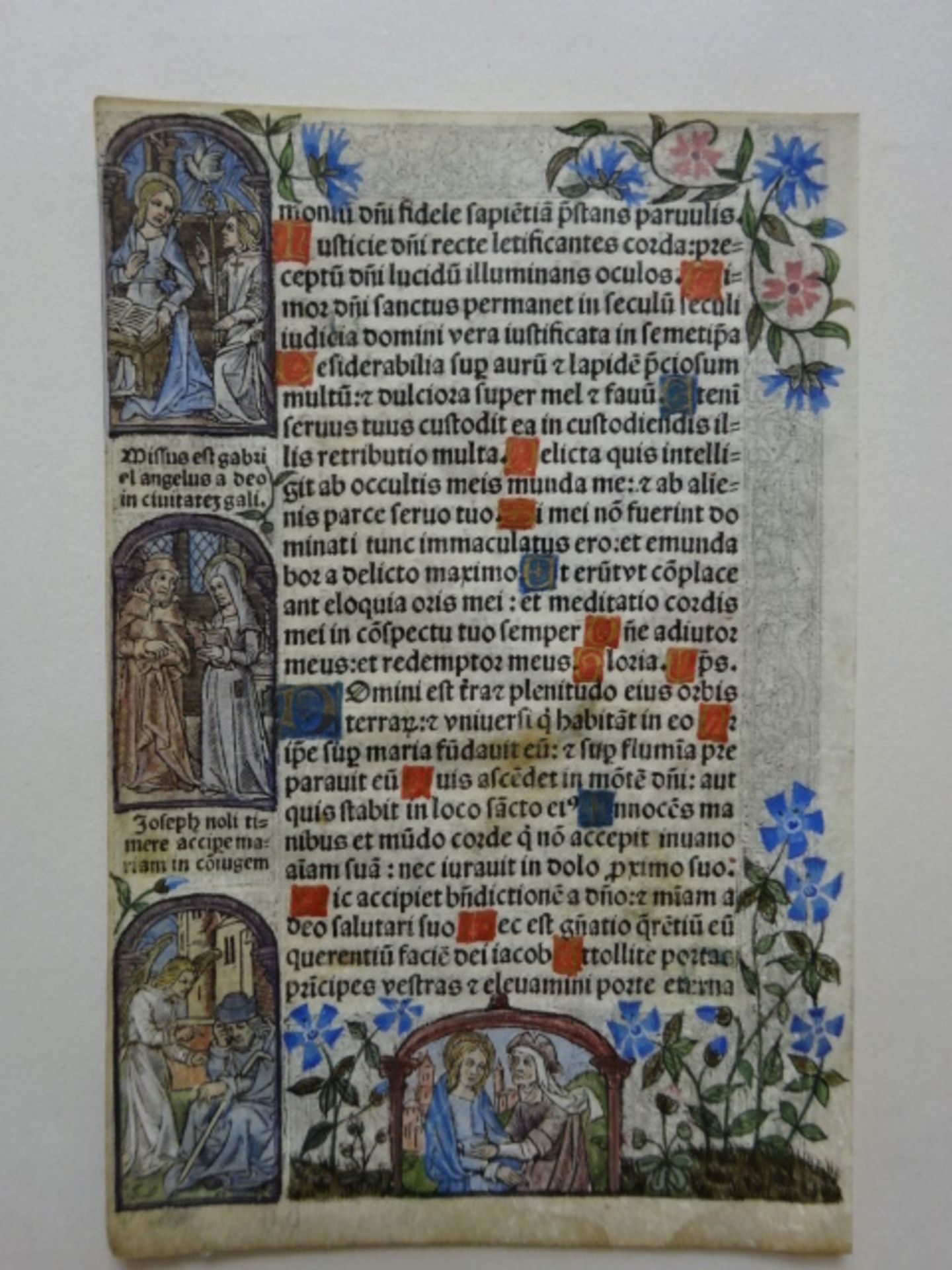 Stundenbuchminiaturen, 3 Blätter - Image 5 of 7