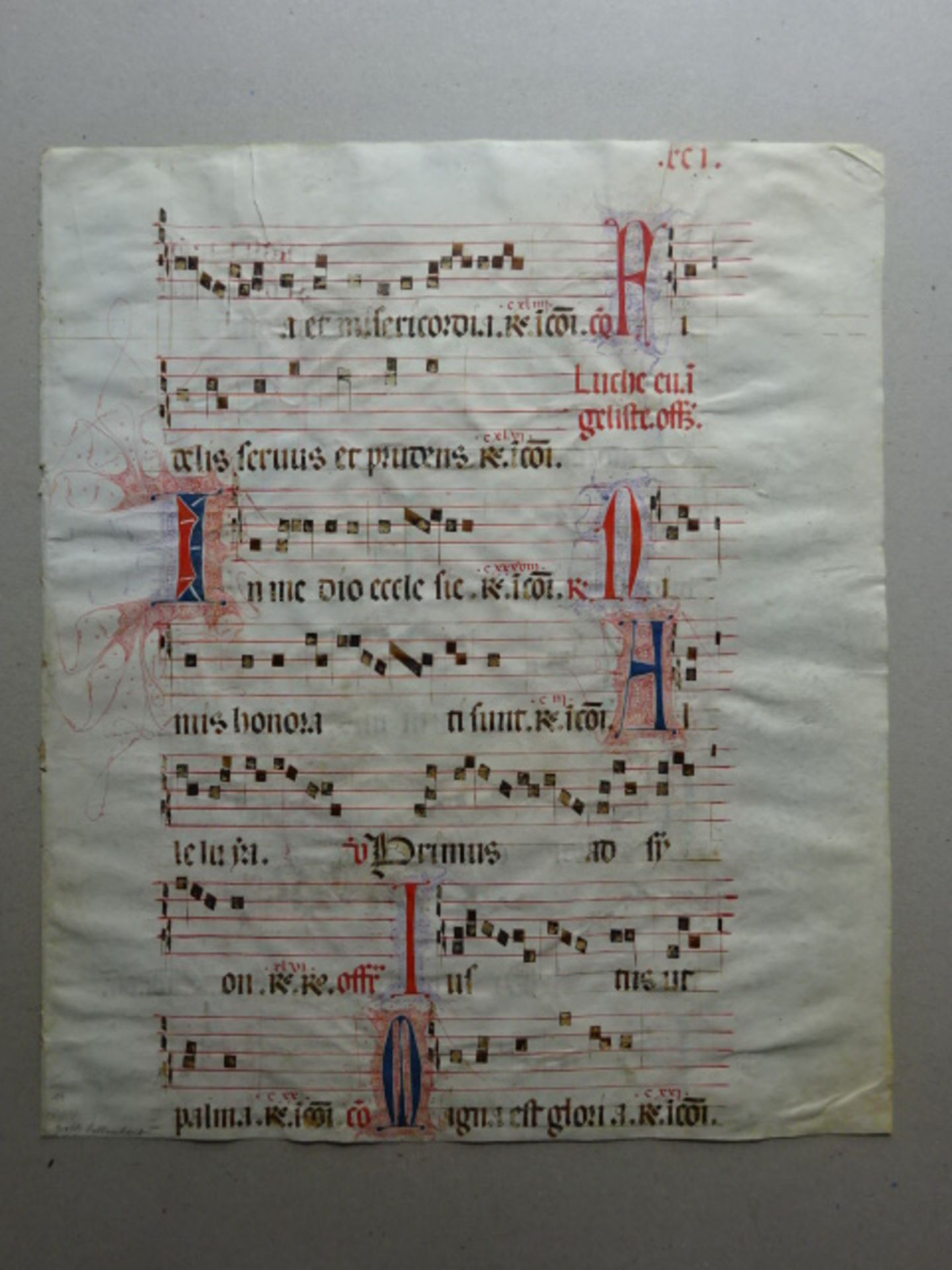 Antiphonar - 6 Choralblätter - Bild 2 aus 7