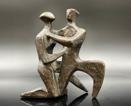 Josef Sepp MASTALLER (1915 - 2004). Bronze. "Das Bekenntnis der Liebe".