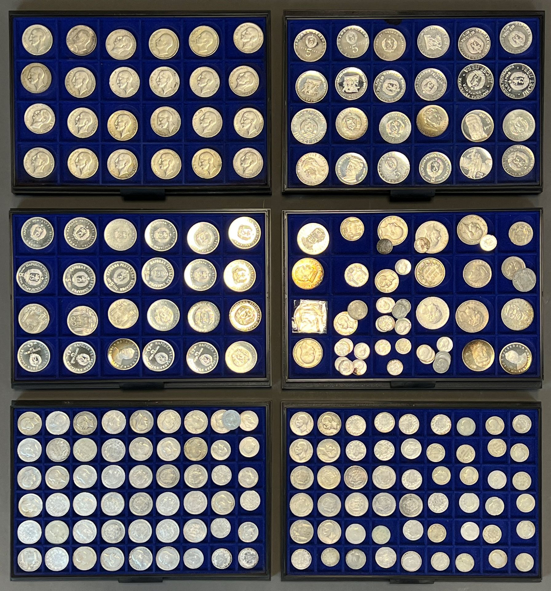 Collection of 233 silver coins. Bulgaria. Mostly 1970s. - Image 8 of 20