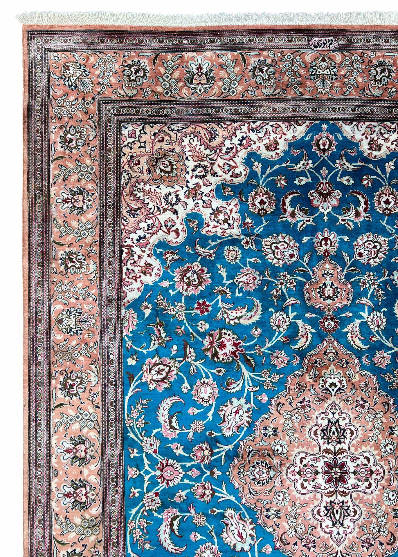 Ghom oriental rug. Silk. Signed. - Image 2 of 17