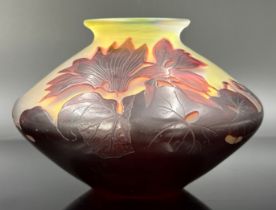 Vase. Emile GALLÉ (1846 - 1904). Um 1900.