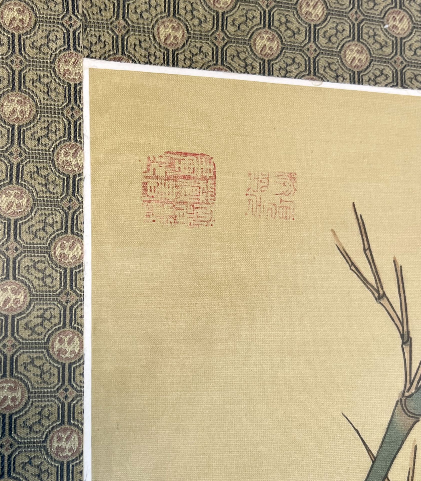 6-teiliges Konvolut. Tuchmalerei China. 20. Jahrhundert. - Bild 9 aus 11