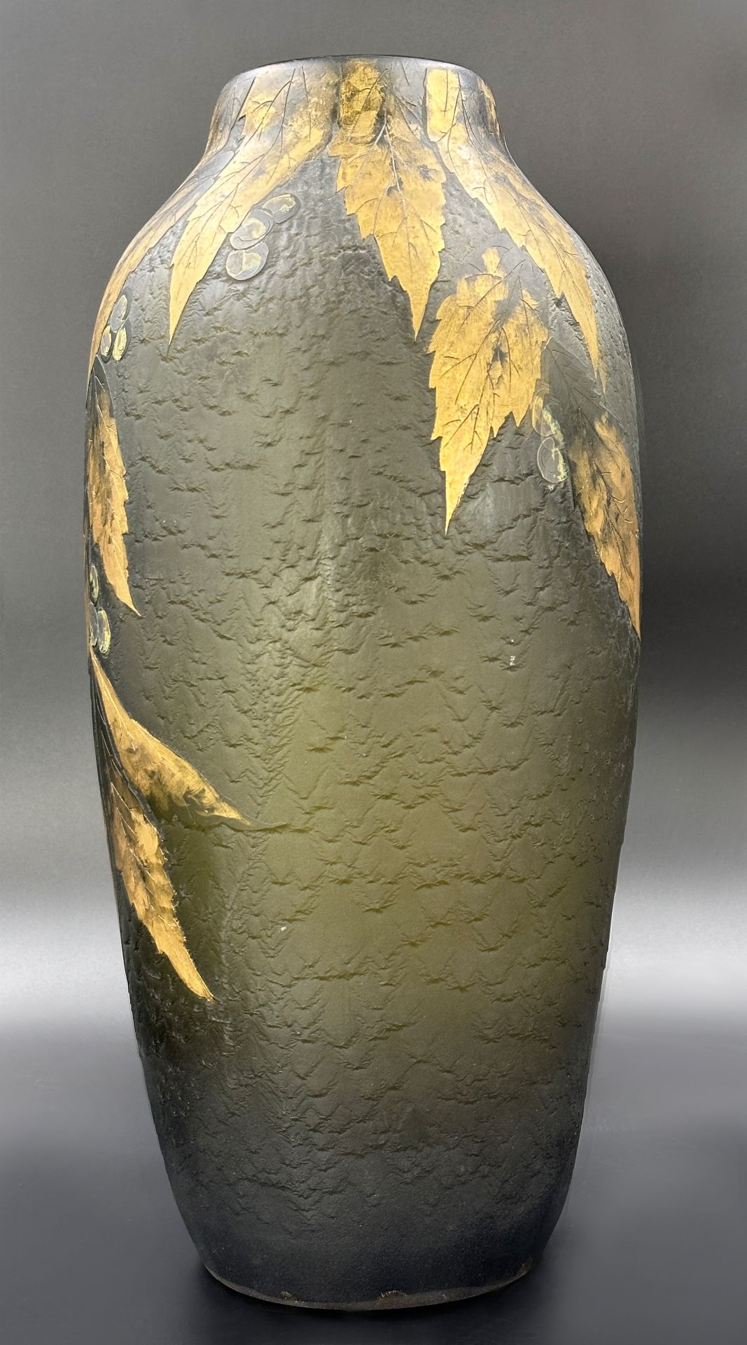Large egg-shaped vase. E.A. COCHERY. 20th century. - Image 3 of 9