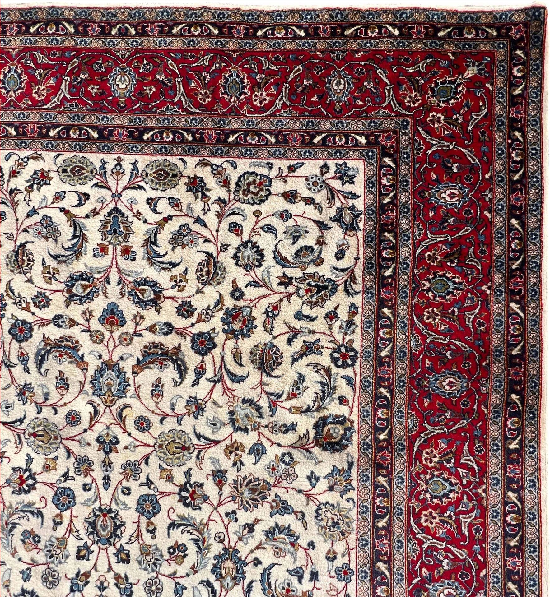 Keshan carpet. Oriental carpet. - Image 14 of 19