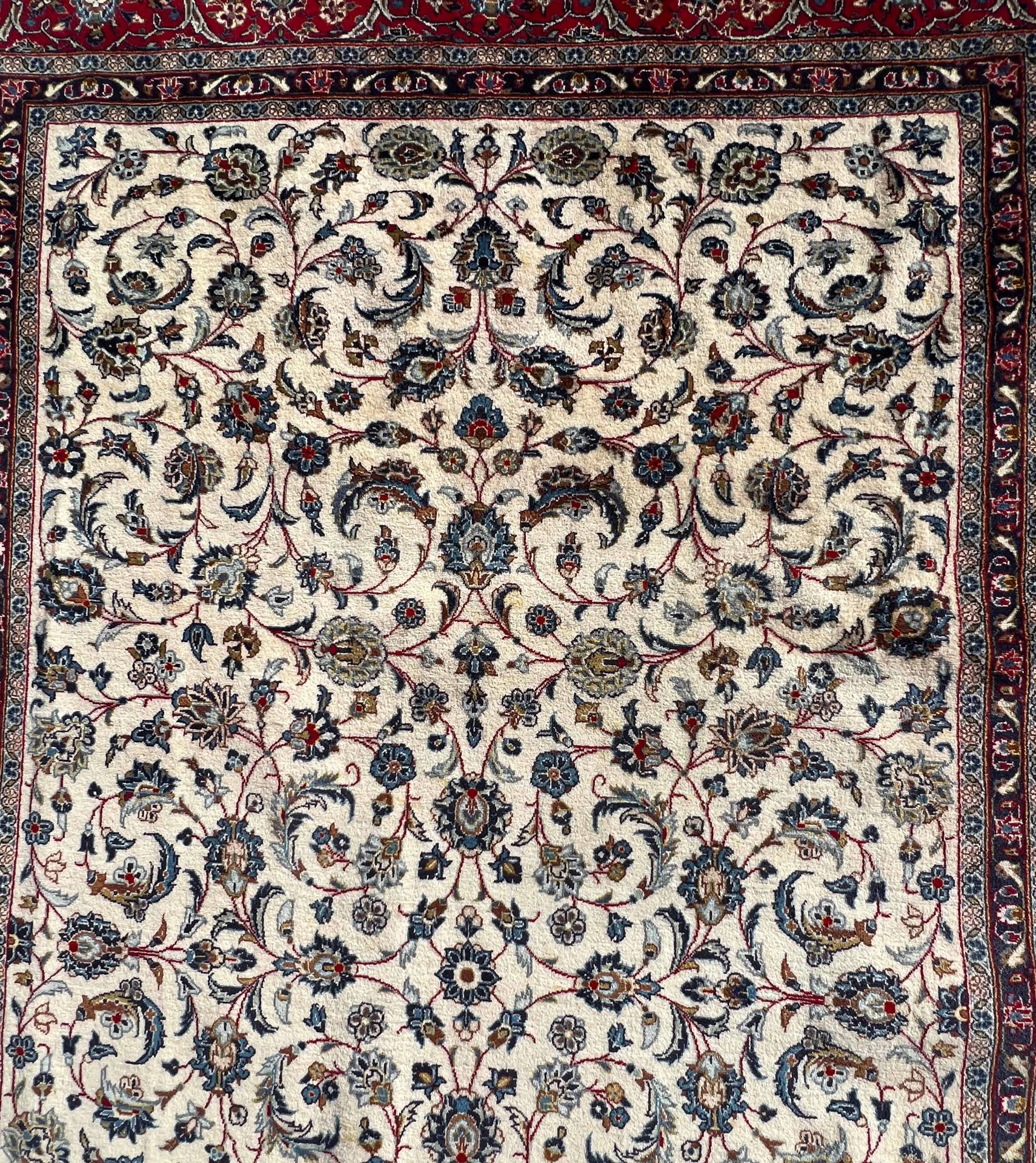 Keshan carpet. Oriental carpet. - Image 10 of 19