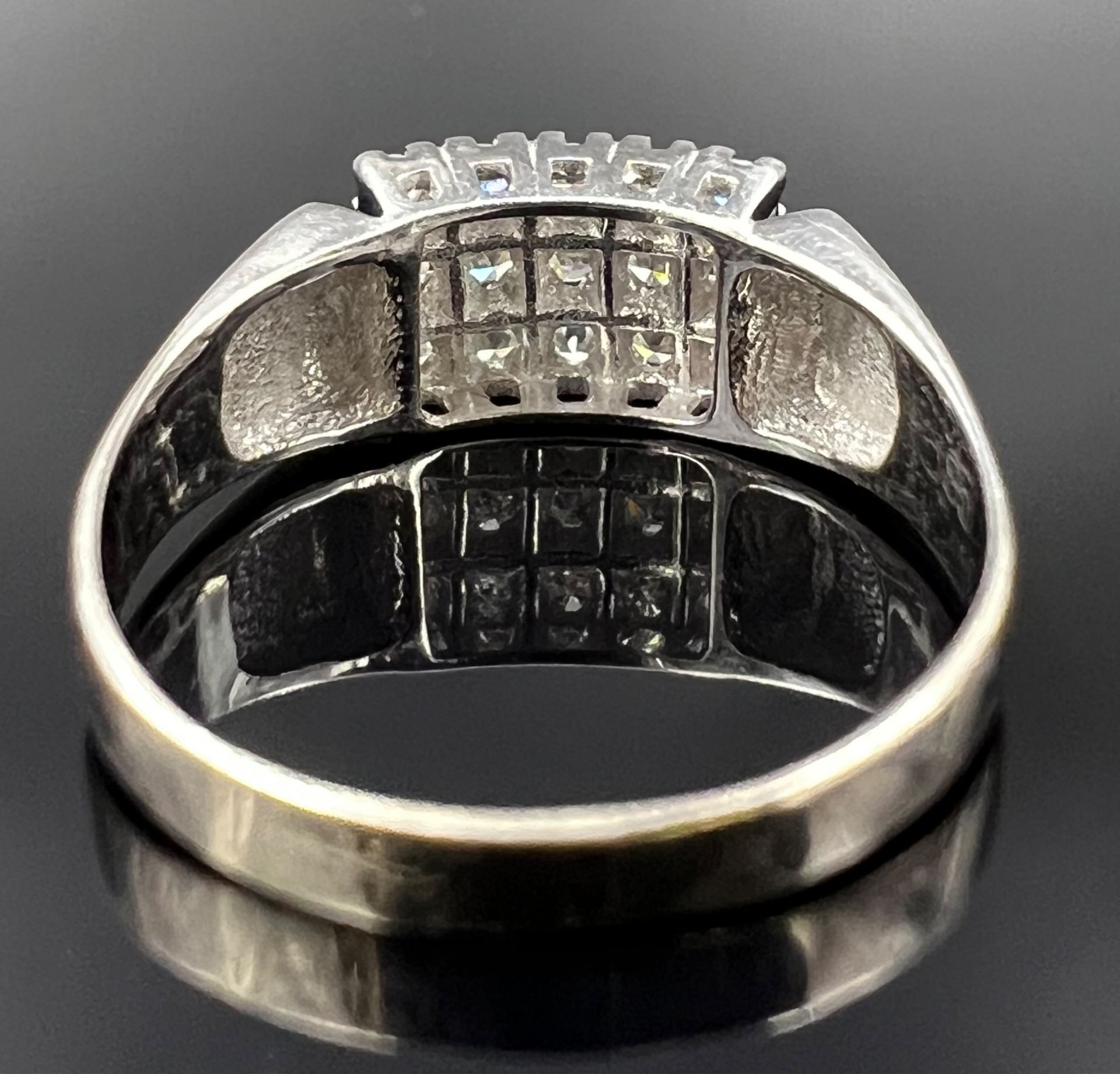 Ladies' ring. 585 white gold with diamonds. - Image 3 of 7
